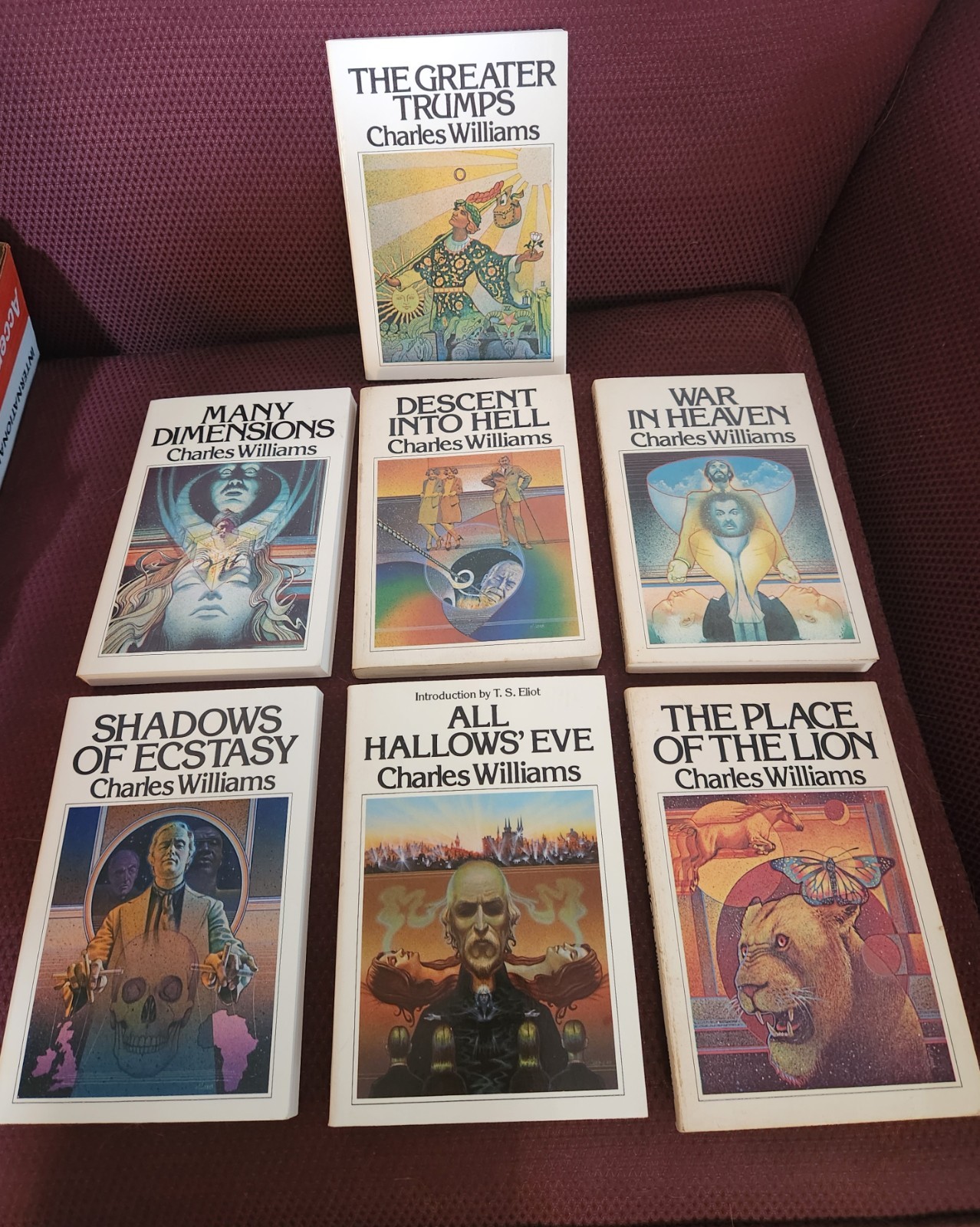 The Novels of Charles Williams, 7 vols complete set , PB. 1980. VG+