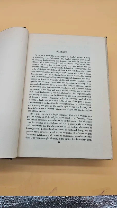 A History of Mediaeval Jewish Philosophy Husik 1946 Hardcover JPS Ex-Library