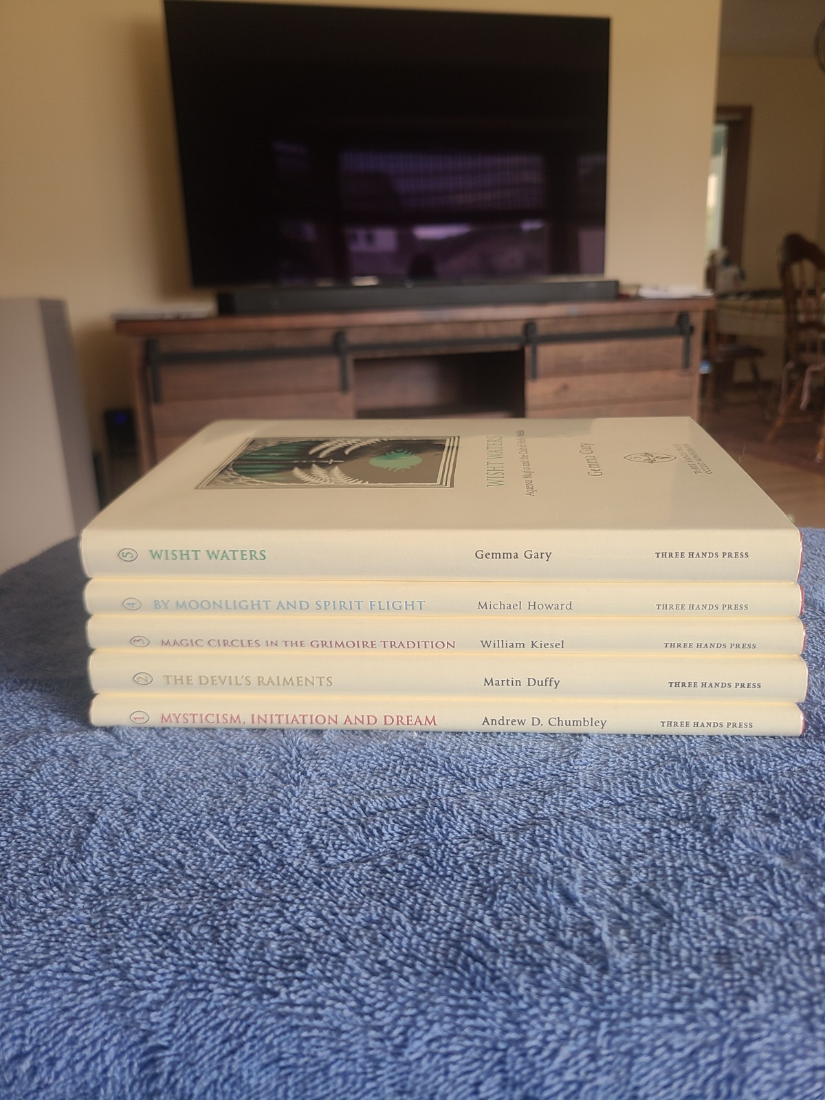 Three Hands Press Occult Monographs – 5V set, hardcovers w/dustjackets, near new