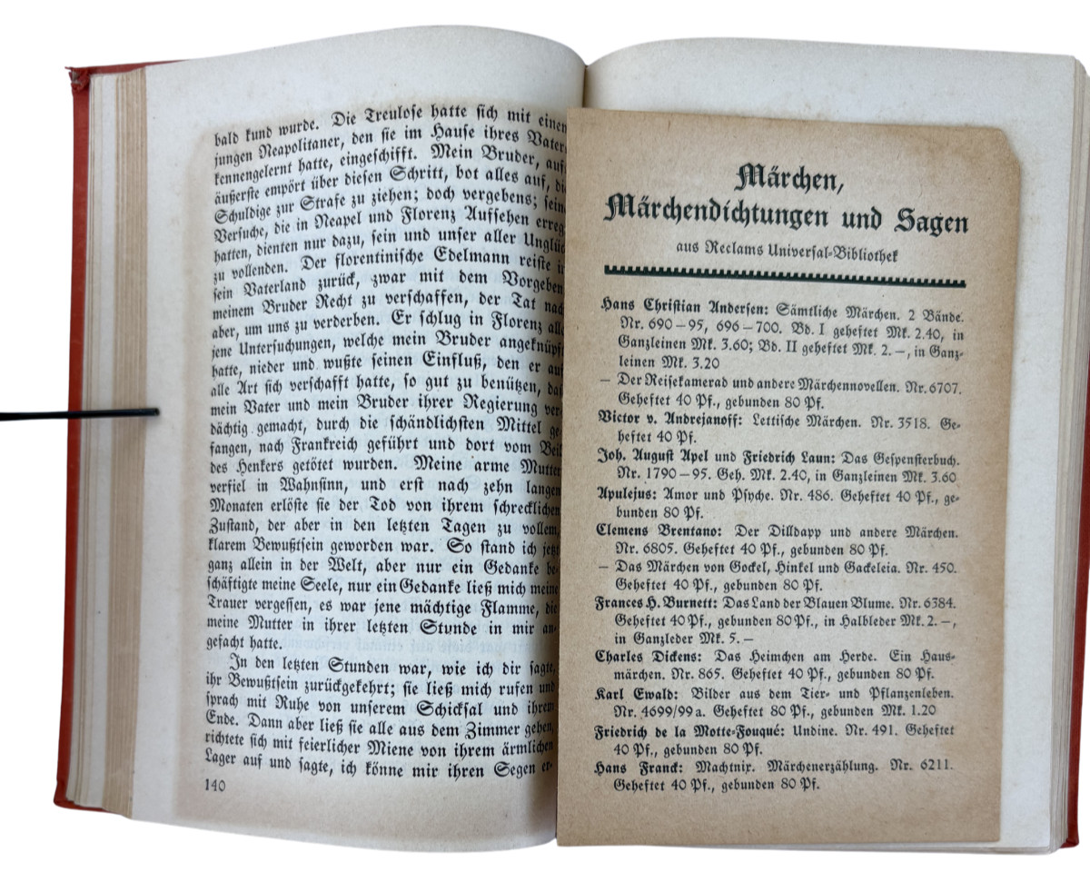 Wilhelm Hauff Märchen Fairy Tales Reclam Universal-Bibliothek Leipzig c. 1920s