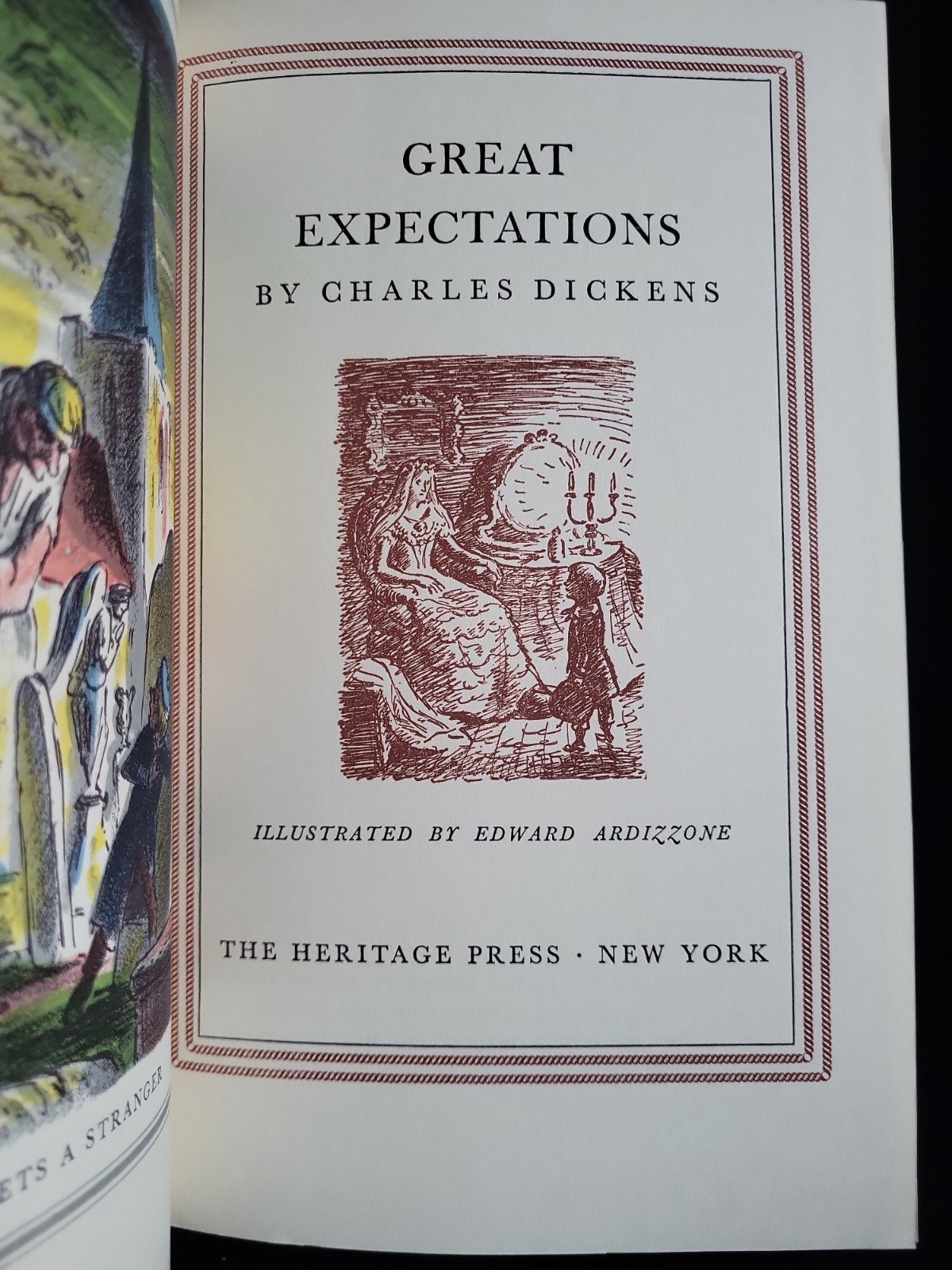 Great Expectations by Charles Dickens, Heritage Press, HC Illustrated slipcase