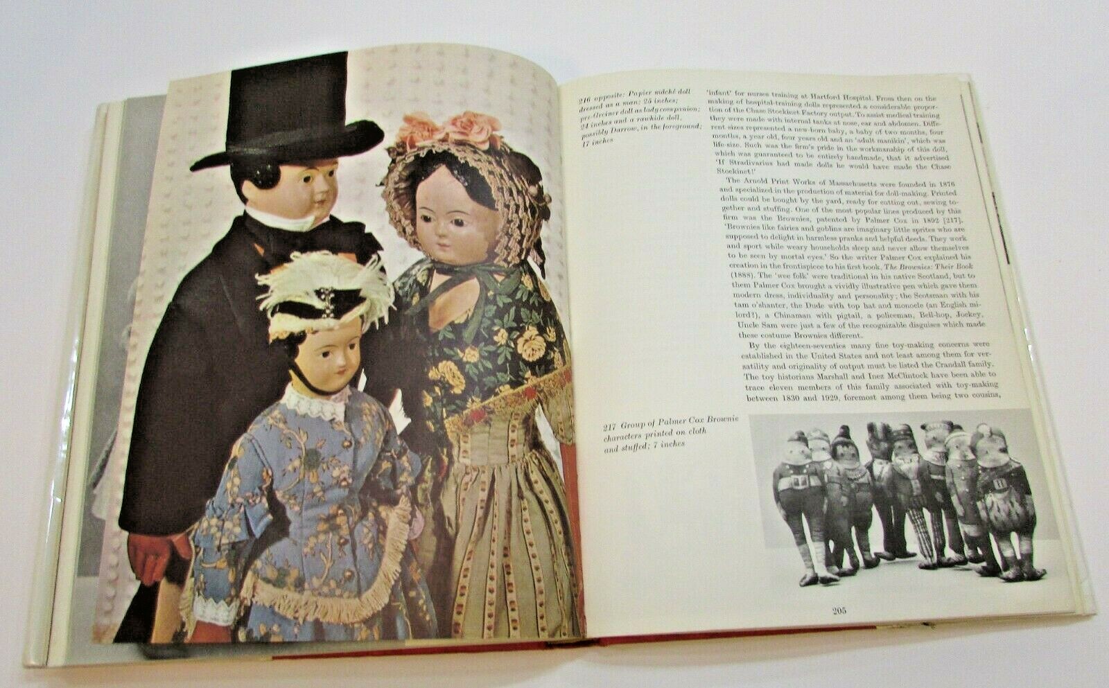 Vintage 1968 Dolls Dollmakers Mary Hillier Illustrated 2 lb Hardcover Book w dj