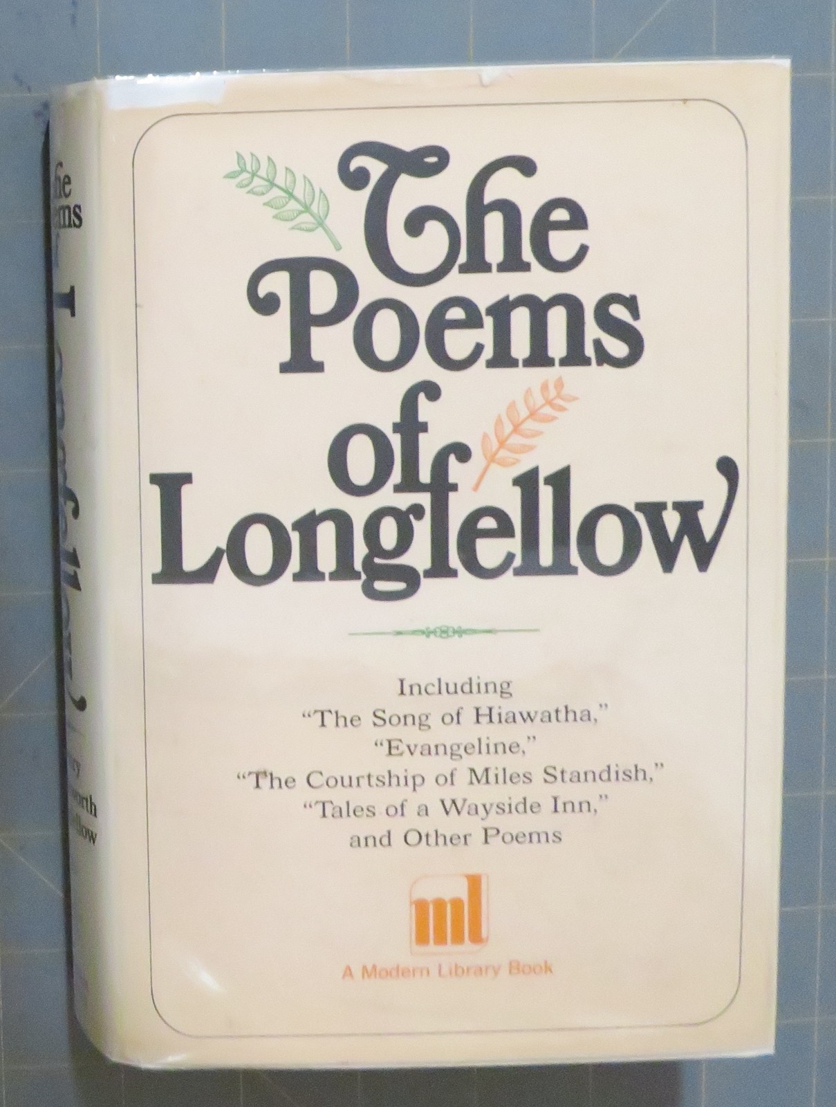 modern library poems of longfellow hardcover w/jacket #56