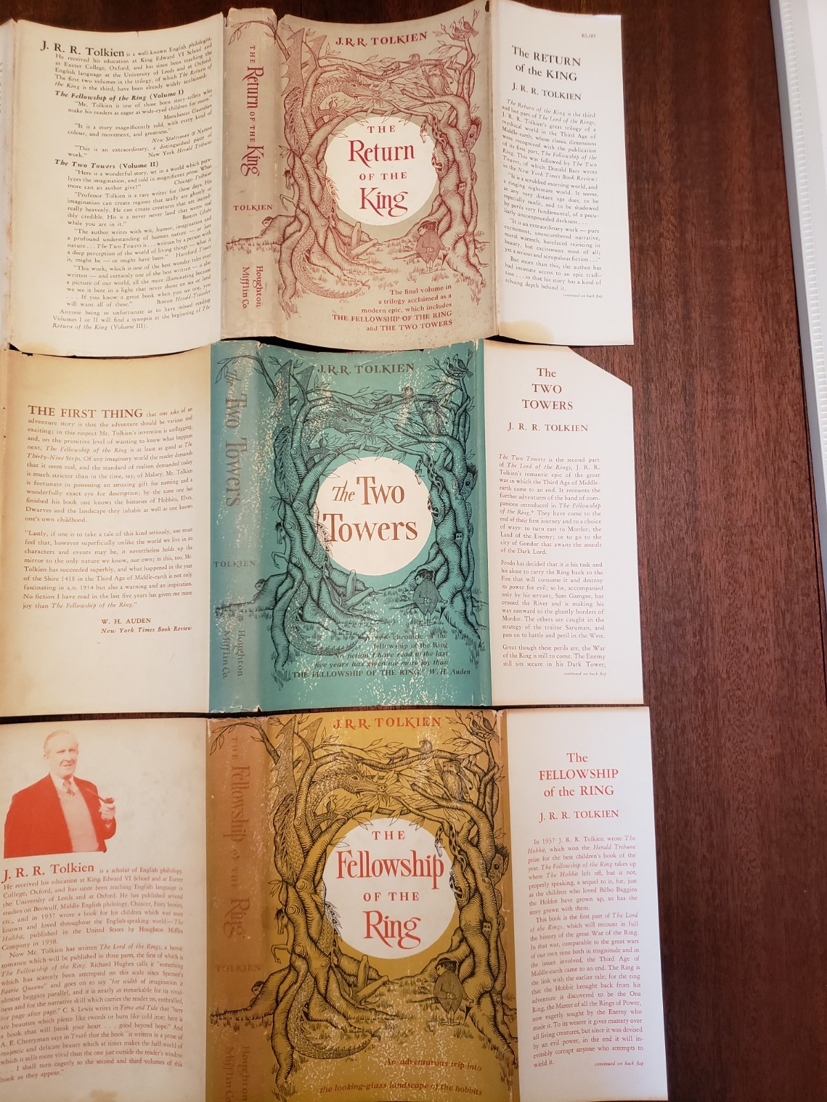 The Lord of the Rings J.R.R. Tolkien 1961 1st editions, 10th/8th/8th impressions