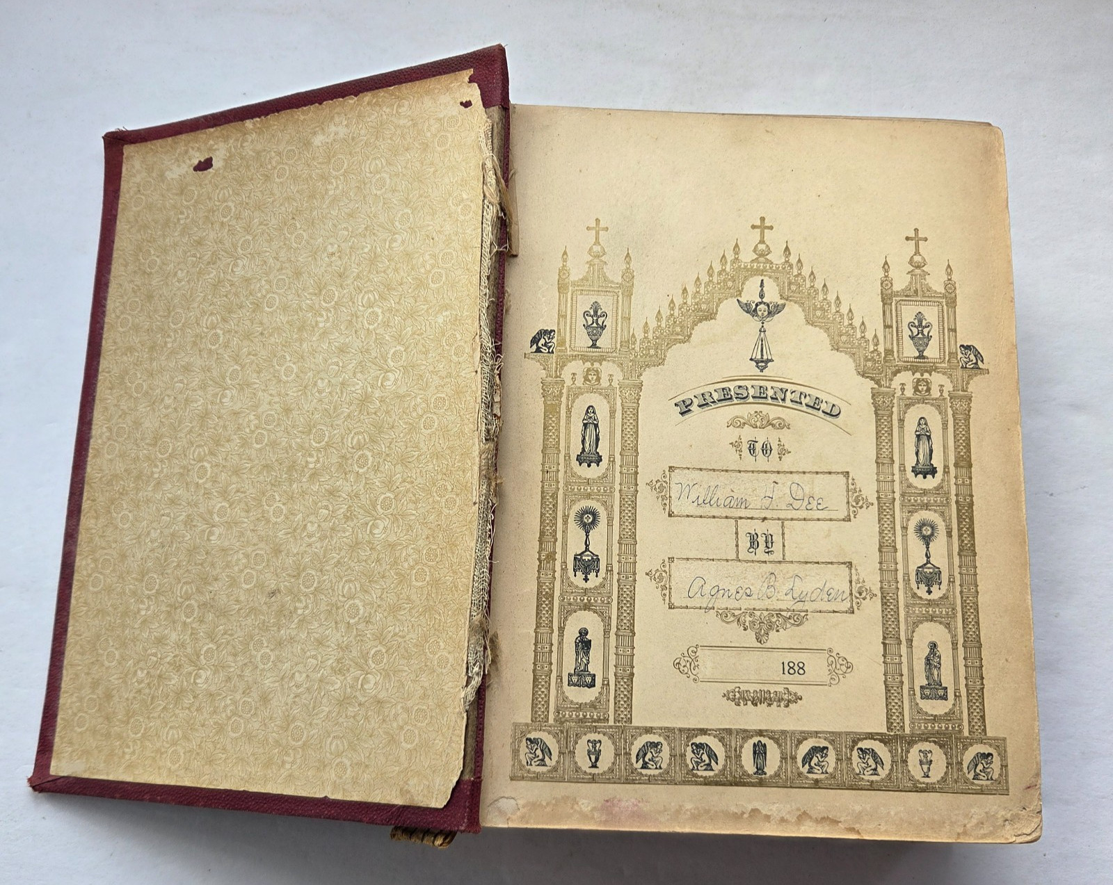 CATHOLIC CHRISTIAN INSTRUCTOR BISHOP CHALLONER ILLUSTRATED 1889 HC