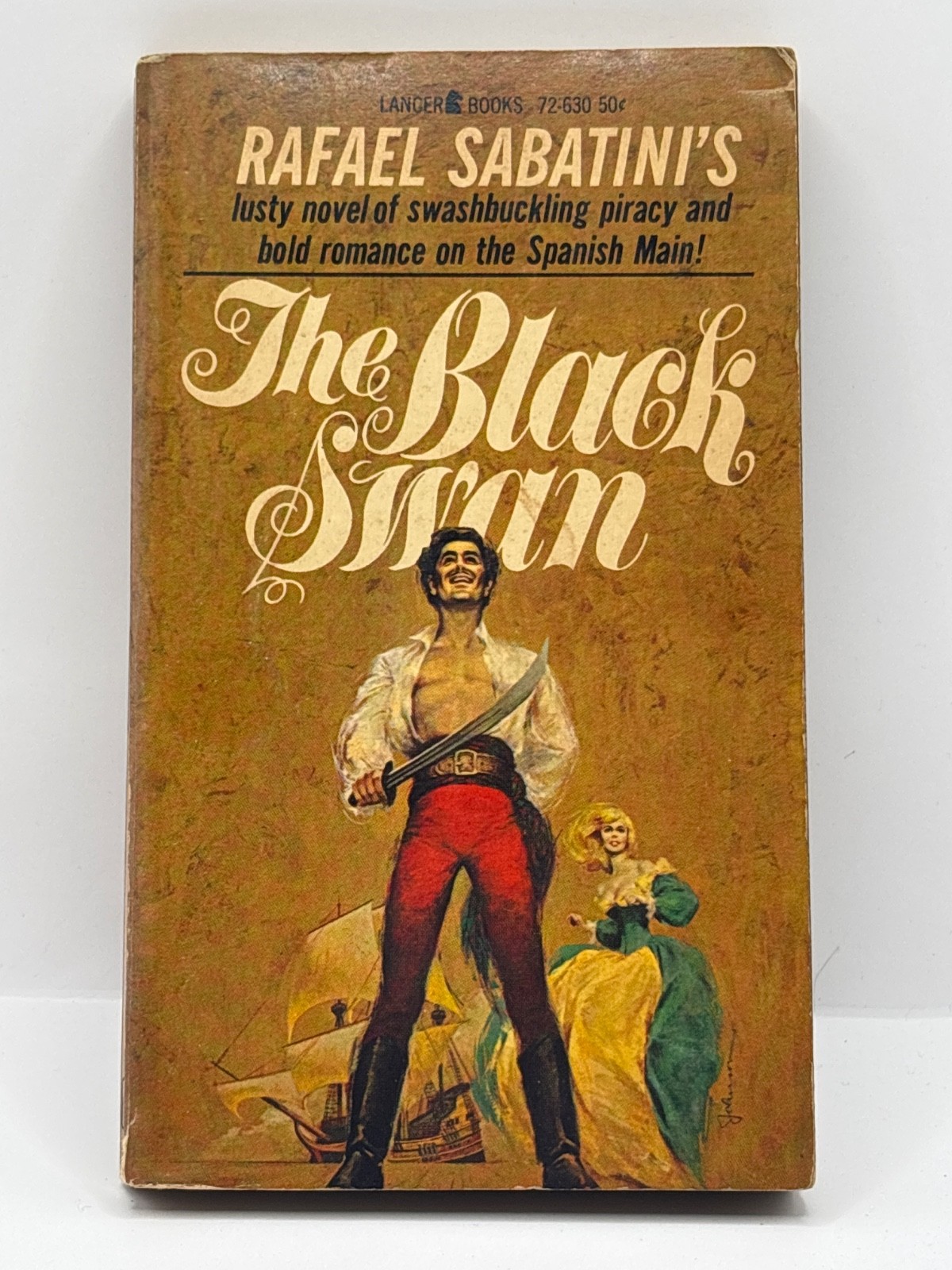 THE BLACK SWAN by Rafael Sabatini Lancer Books Vintage Paperback Swashbuckling