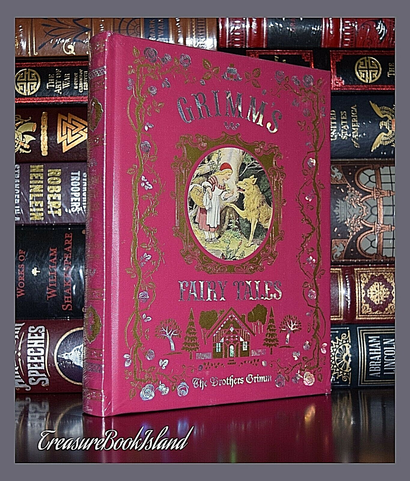 Grimm’s Fairy Tales Illustrated New Sealed Leather Bound Collectible Deluxe Gift