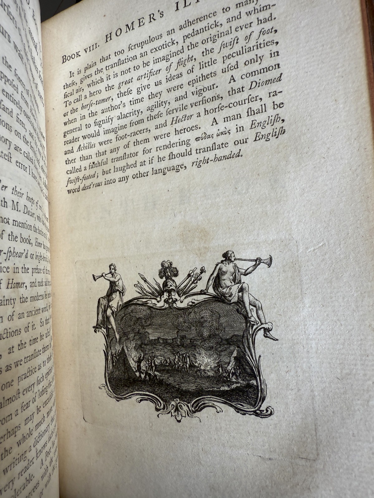 Homer’s The Odyssey Translated by Alexander Pope 1760 5vol Charles Rivington