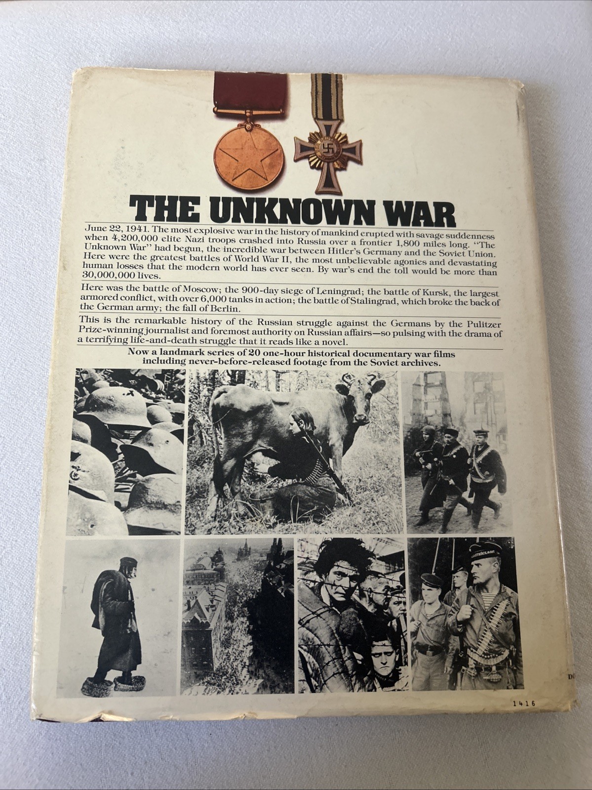 The Unknown War by Harrison E. Salisbury Hardcover HCDJ 1978 WWII Book Br4