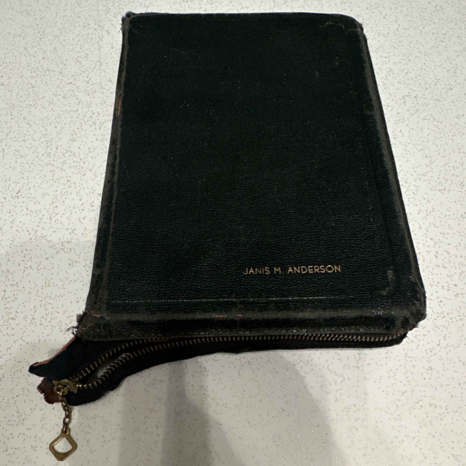 Vintage 1953 Holy Bible Revised Standard Version Thomas Nelson Black Zipper