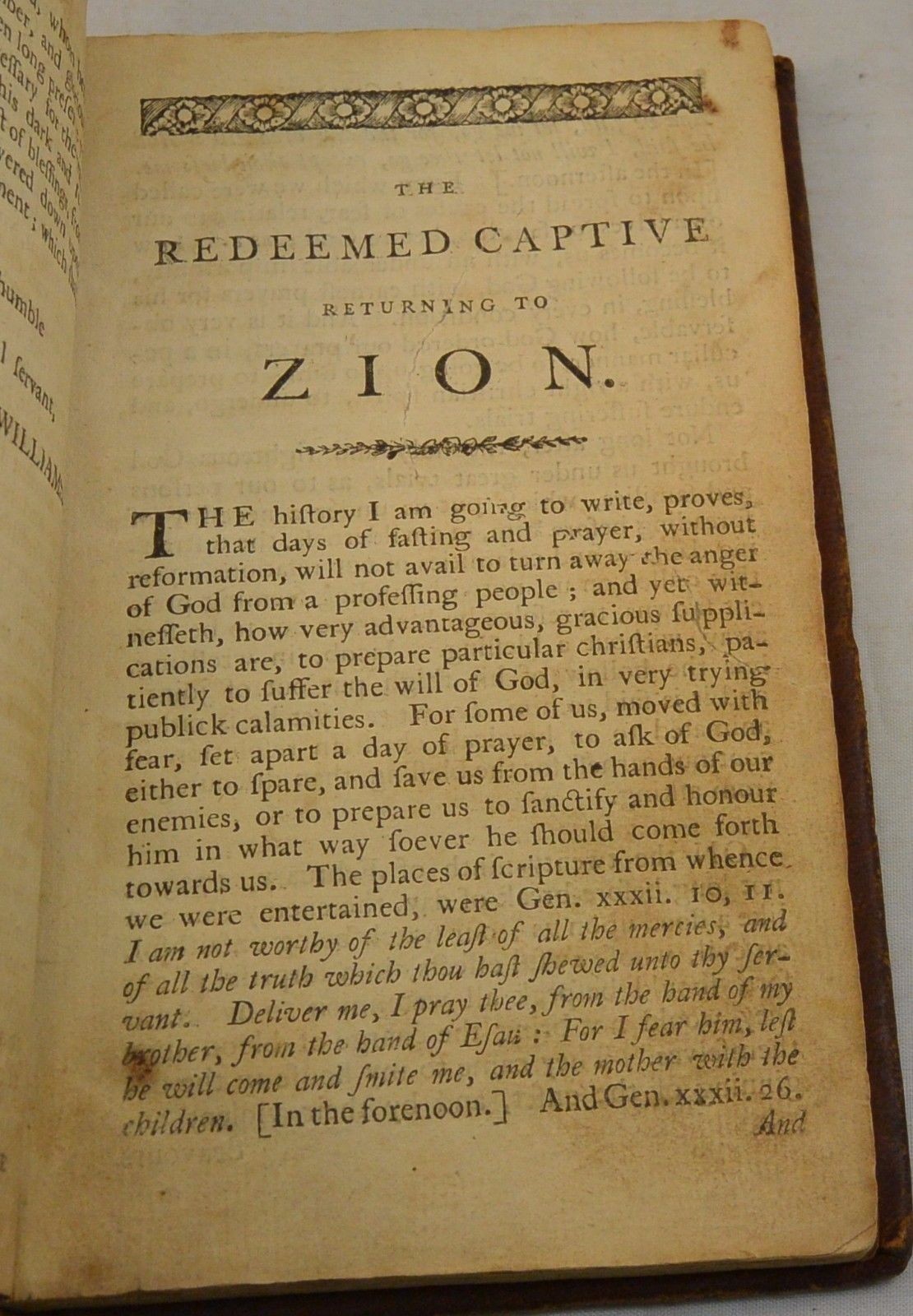 THE REDEEMED CAPTIVE 1795 Boston John Williams American Indian Captivity