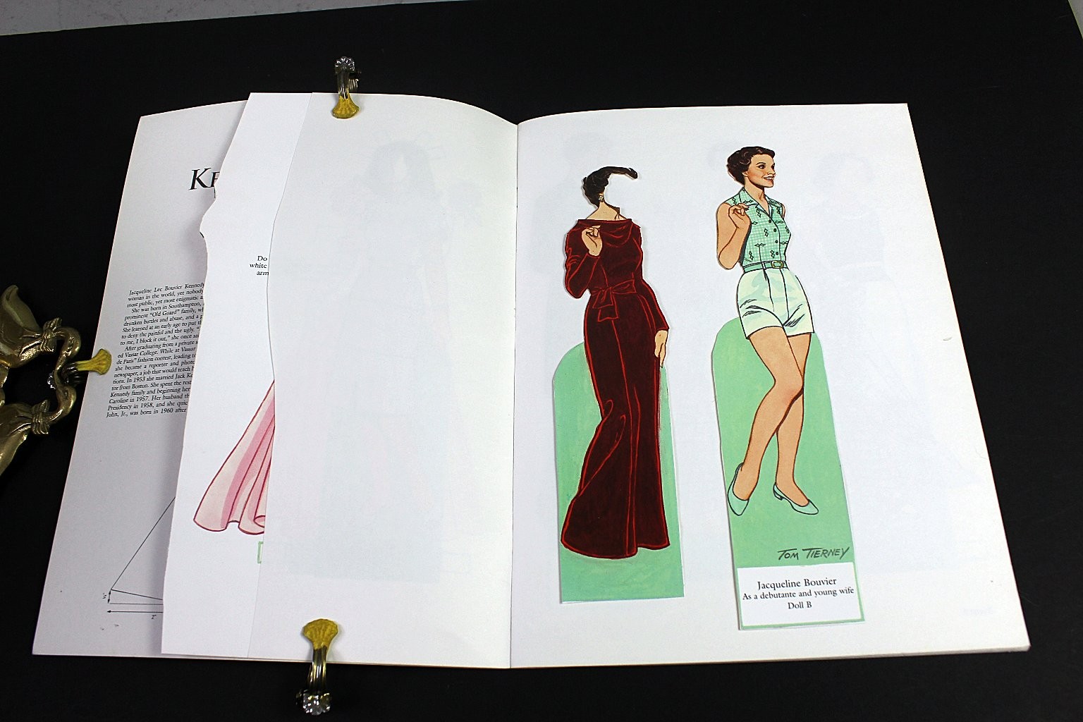 Marilyn Monroe Jacqueline Kennedy Onassis Paper Dolls Tom Tierney 1999
