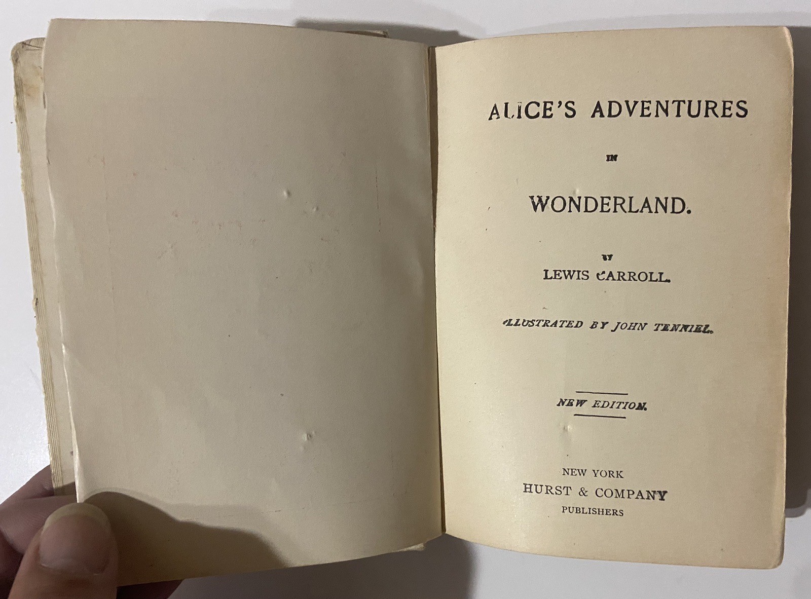 Alice’s Adventures in Wonderland by Lewis Carroll (Circa 1900 Hardcover)