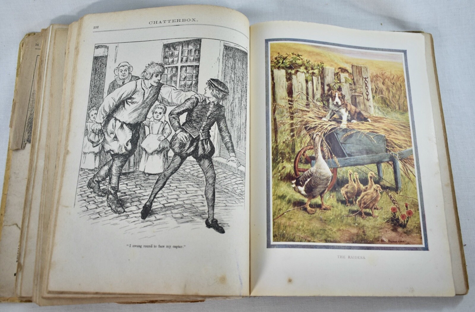 ANTIQUE CHATTERBOX HARDBACK CHILDRENS MAGAZINE BOOK c1920