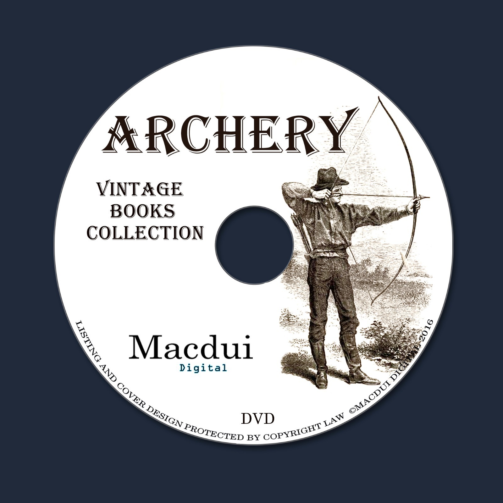 Archery Vintage Books Collection 40 PDF Books on 1 DVD Crossbow Quarrel Stave