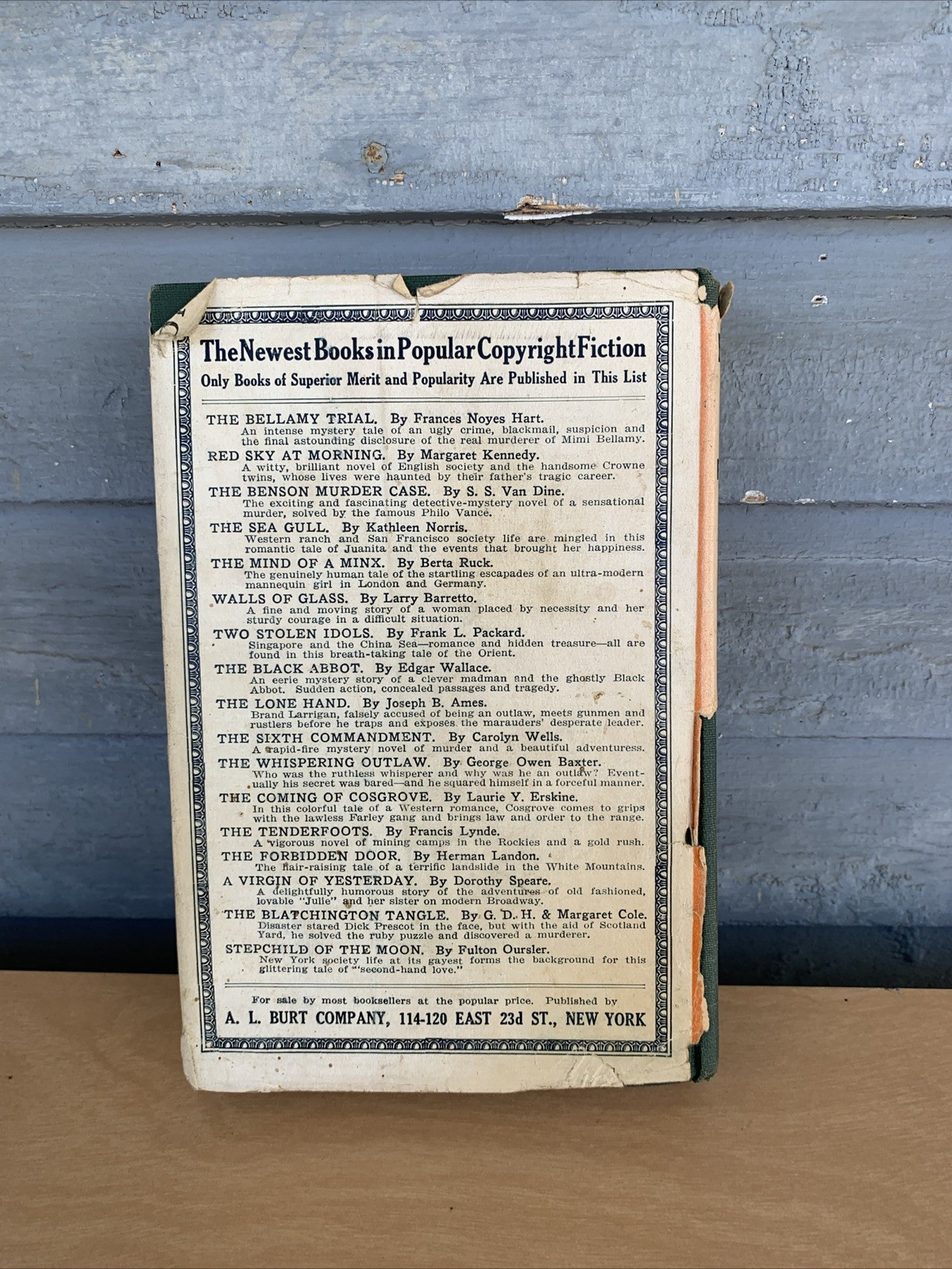 The Bellamy Trial by Frances Noyes Hart; Hbdj, A.L. Burt Publishers, 1927