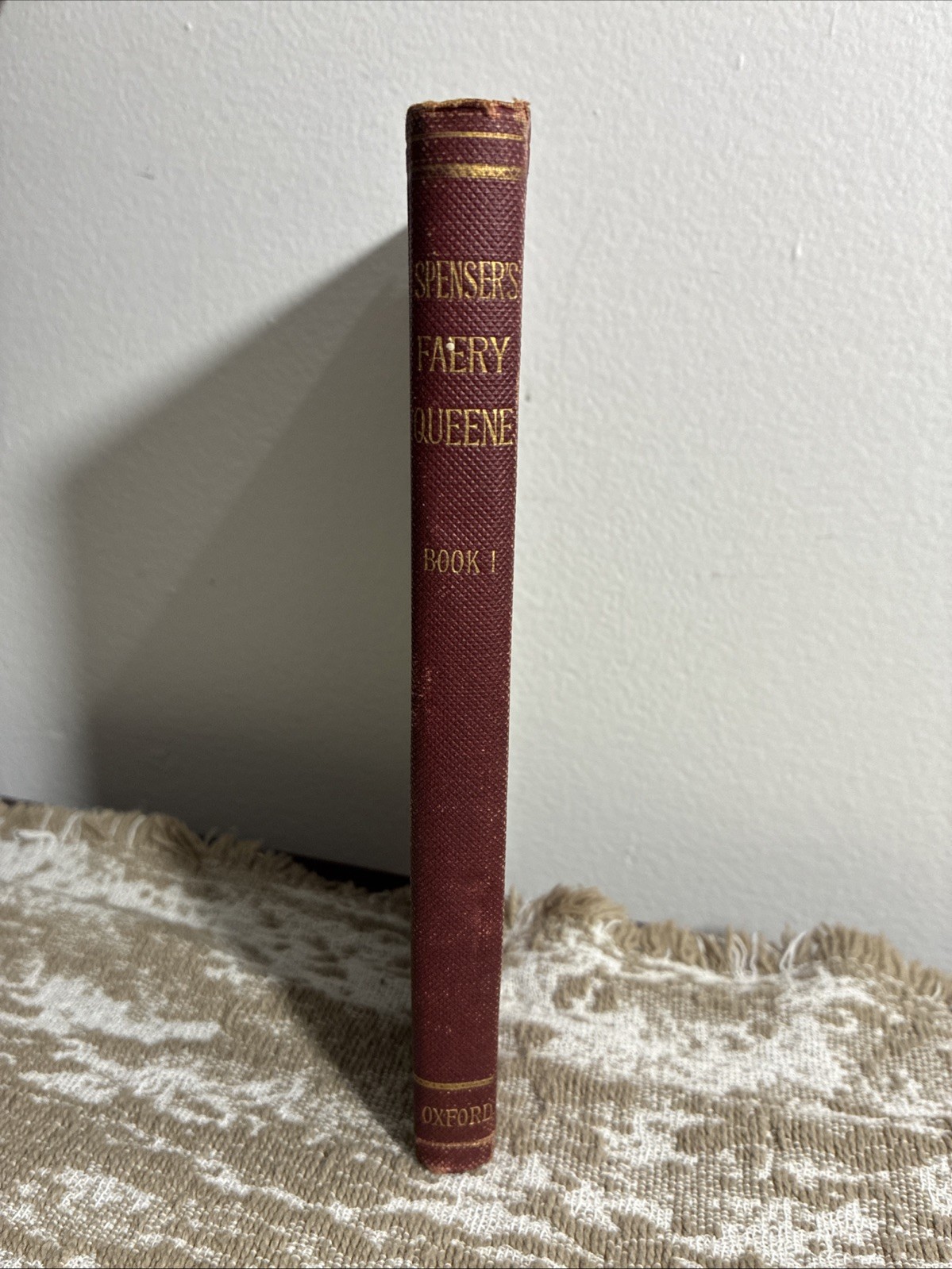 Spenser’s Faery Queene, Book I (1892), With Glossary, Oxford Clarendon Press