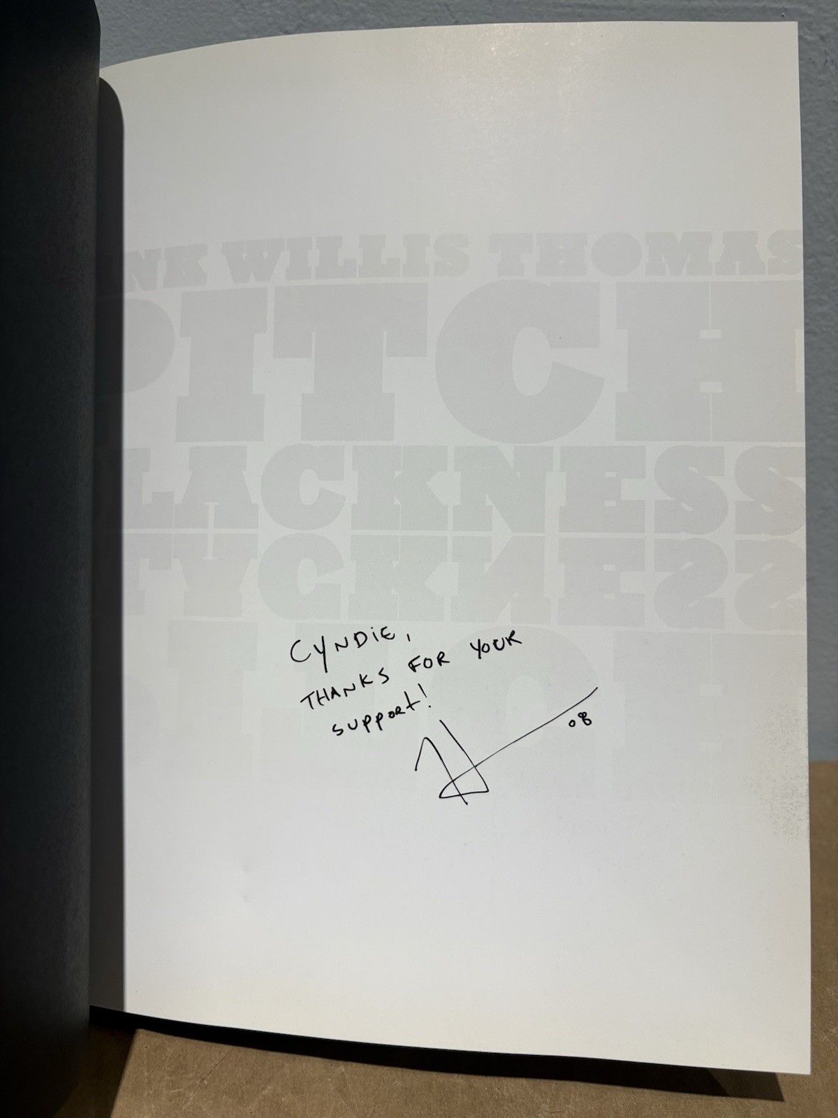 Hank Willis Thomas SIGNED Pitch Blackness HB RARE First Edition & Printing