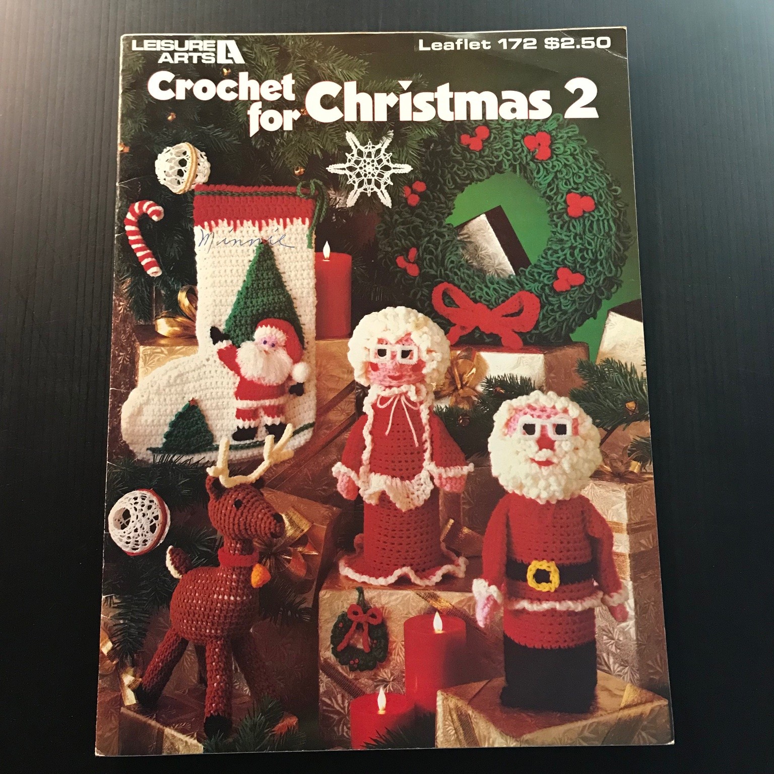 Leisure Arts Crochet for Christmas 2 Leaflet 172 1980 Patterns Vintage