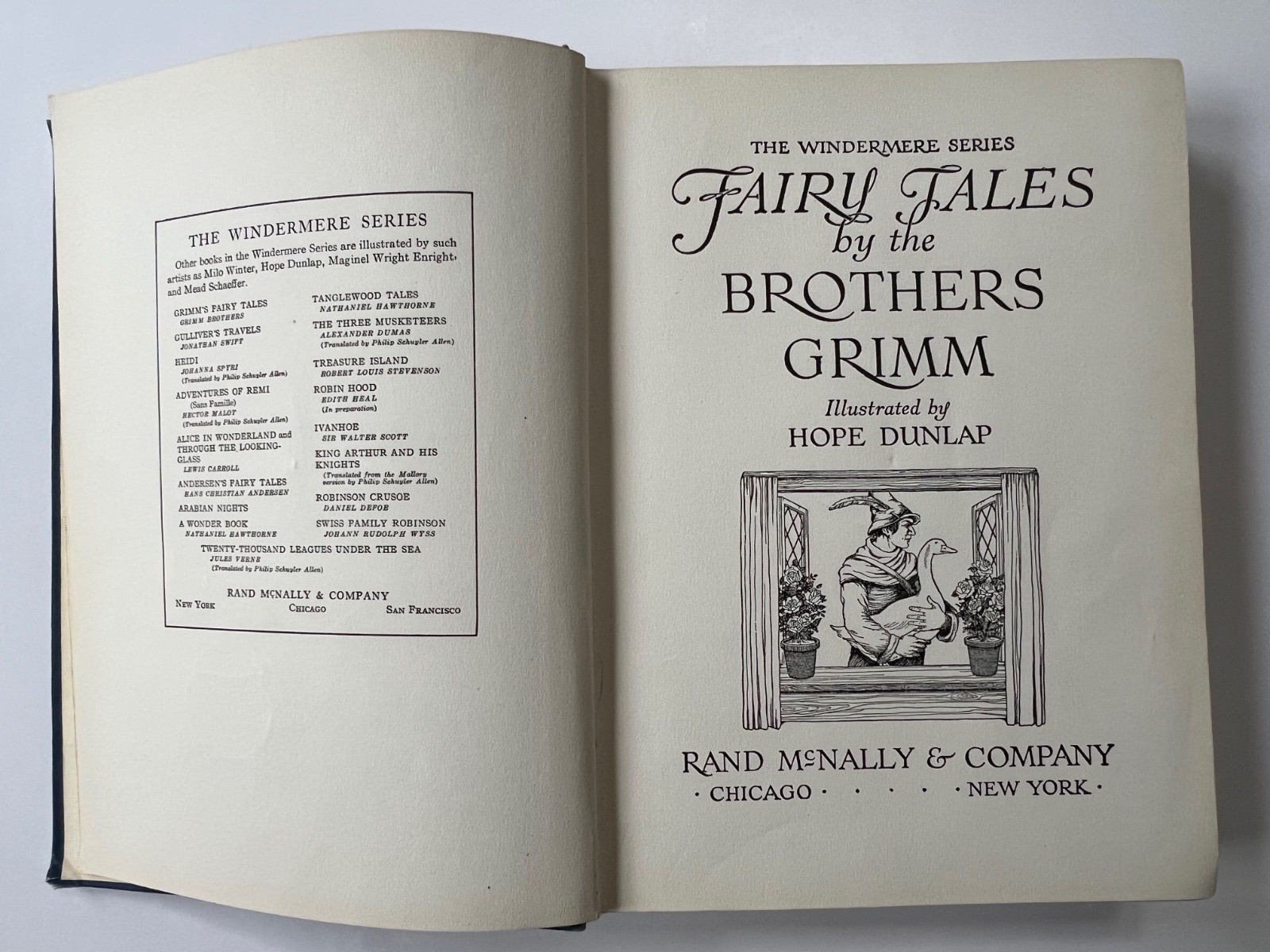 WINDEMERE SERIES – FAIRY TALES By The BROTHERS GRIMM – GRIMM’S FAIRY TALES 1928