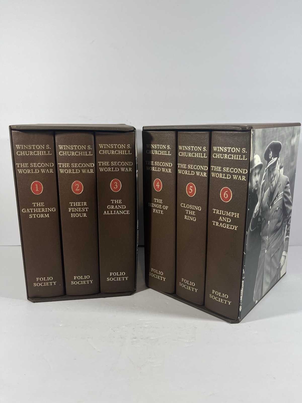 Winston S. Churchill The Second World War 6-Volume Set Folio Society