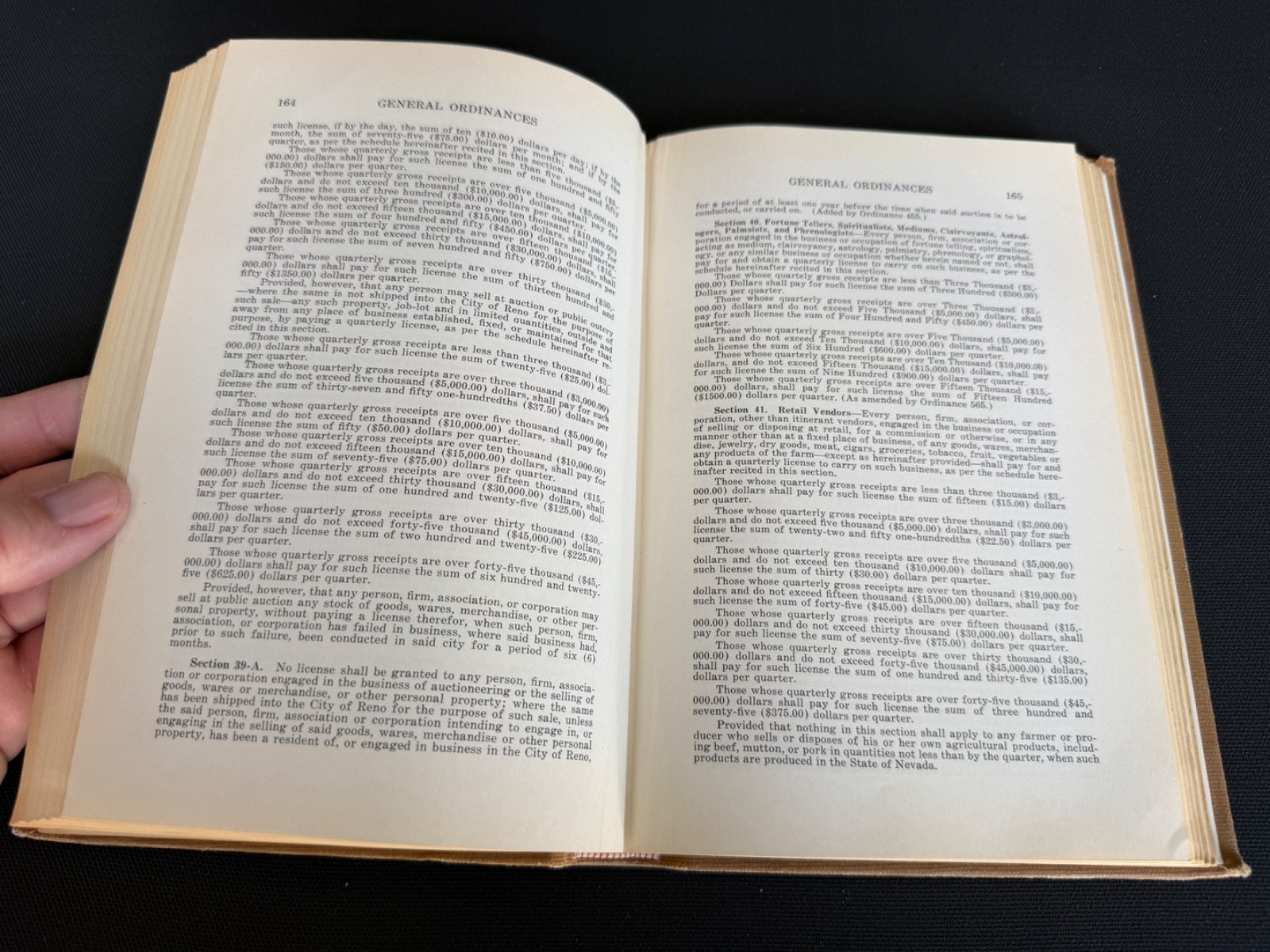 1941 CITY OF RENO Charter & Ordinances Nevada Law Municipal Code – Douglas Busey