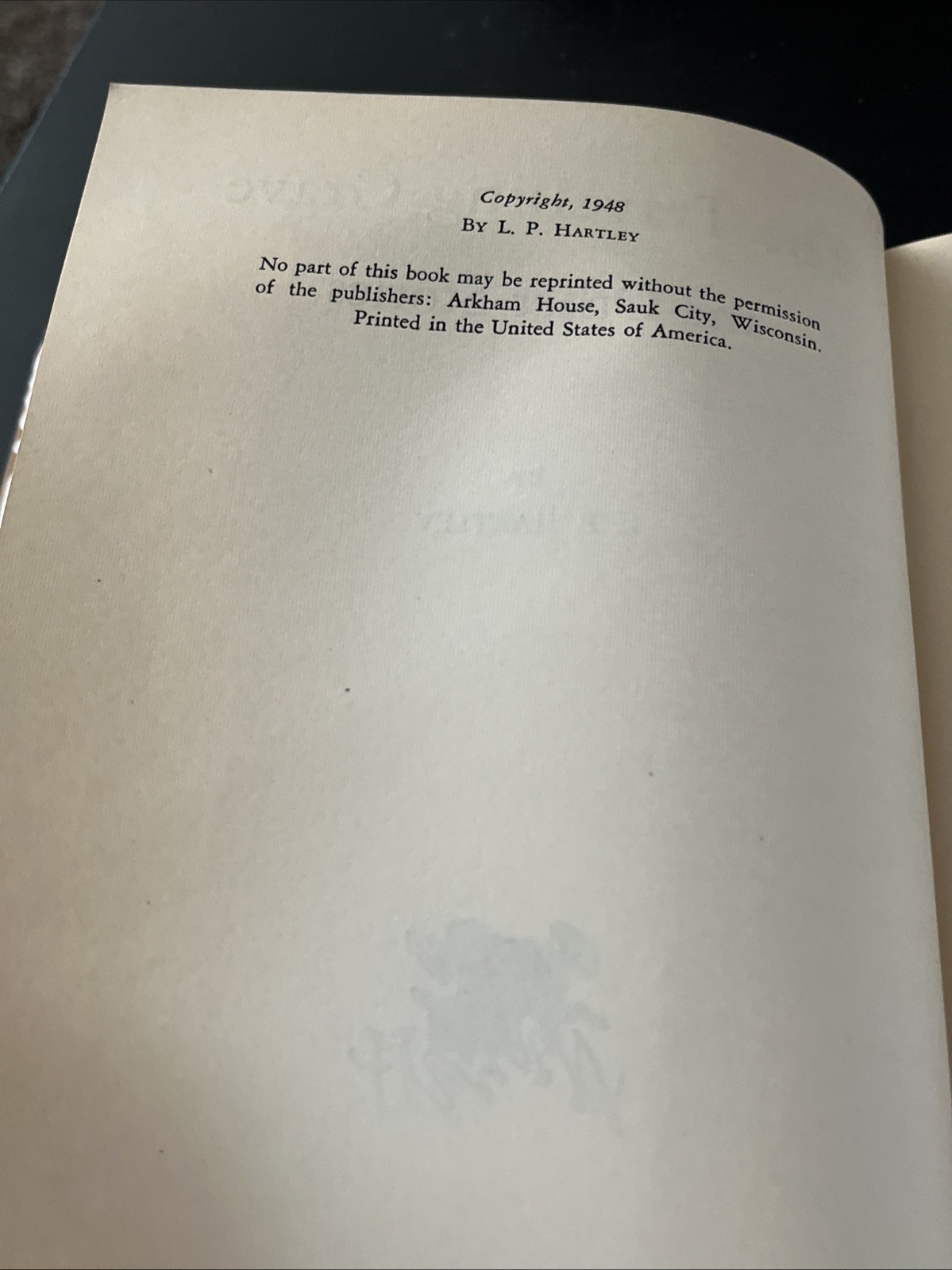 L.P. Hartley *RARE* The Traveling Grave Book – Arkham – 1948 – 1st ED – 2,000