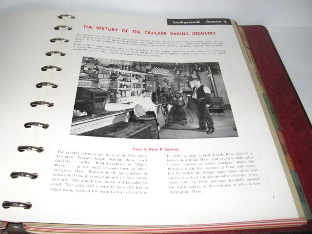 Vintage 1954 The Nabisco Salesman’s Guide 3 Ring HC Advertising Collectible