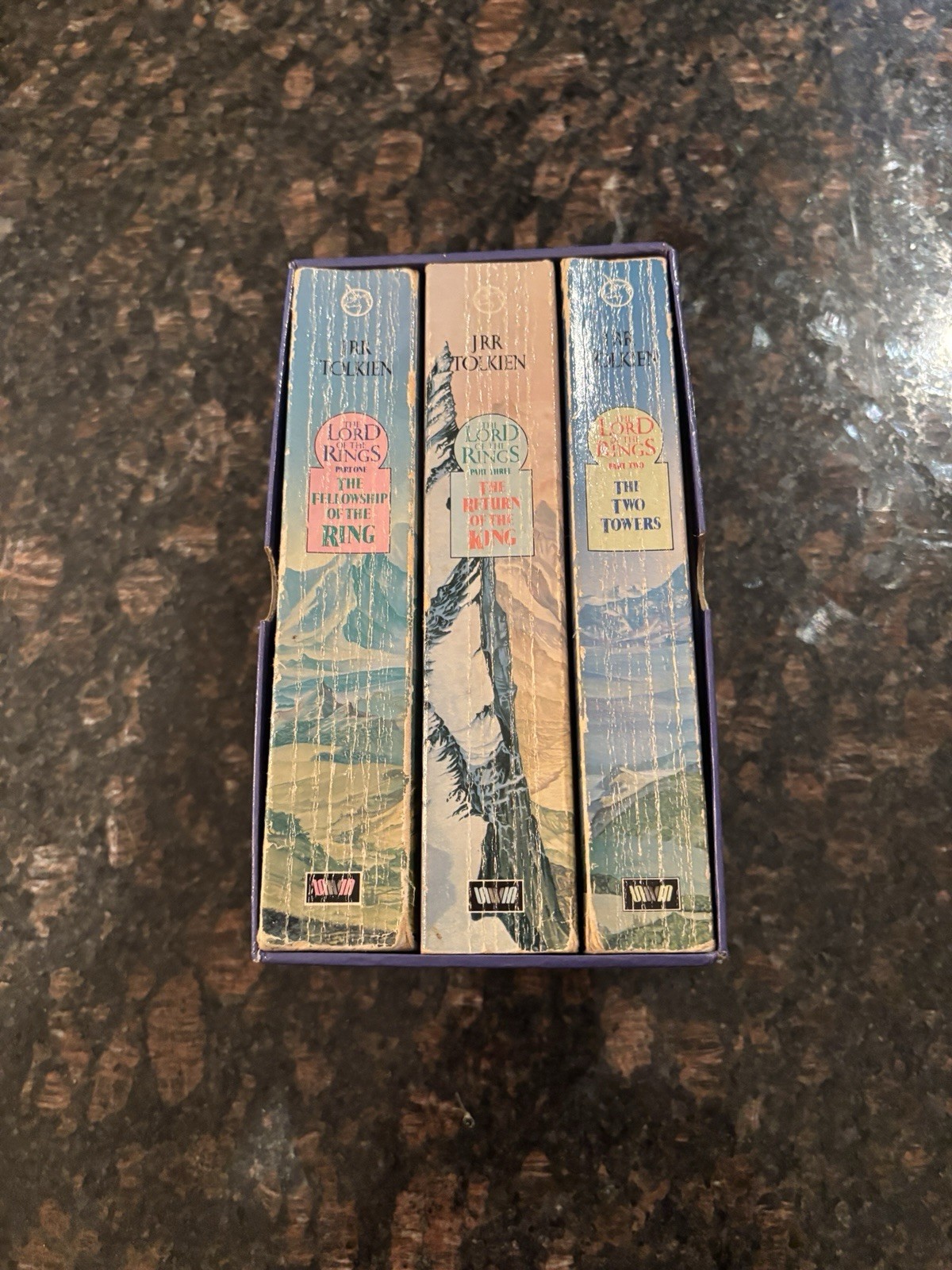 The Lord of the Rings 3 Vol Box Set Unwin Paperbacks 1981 Edition