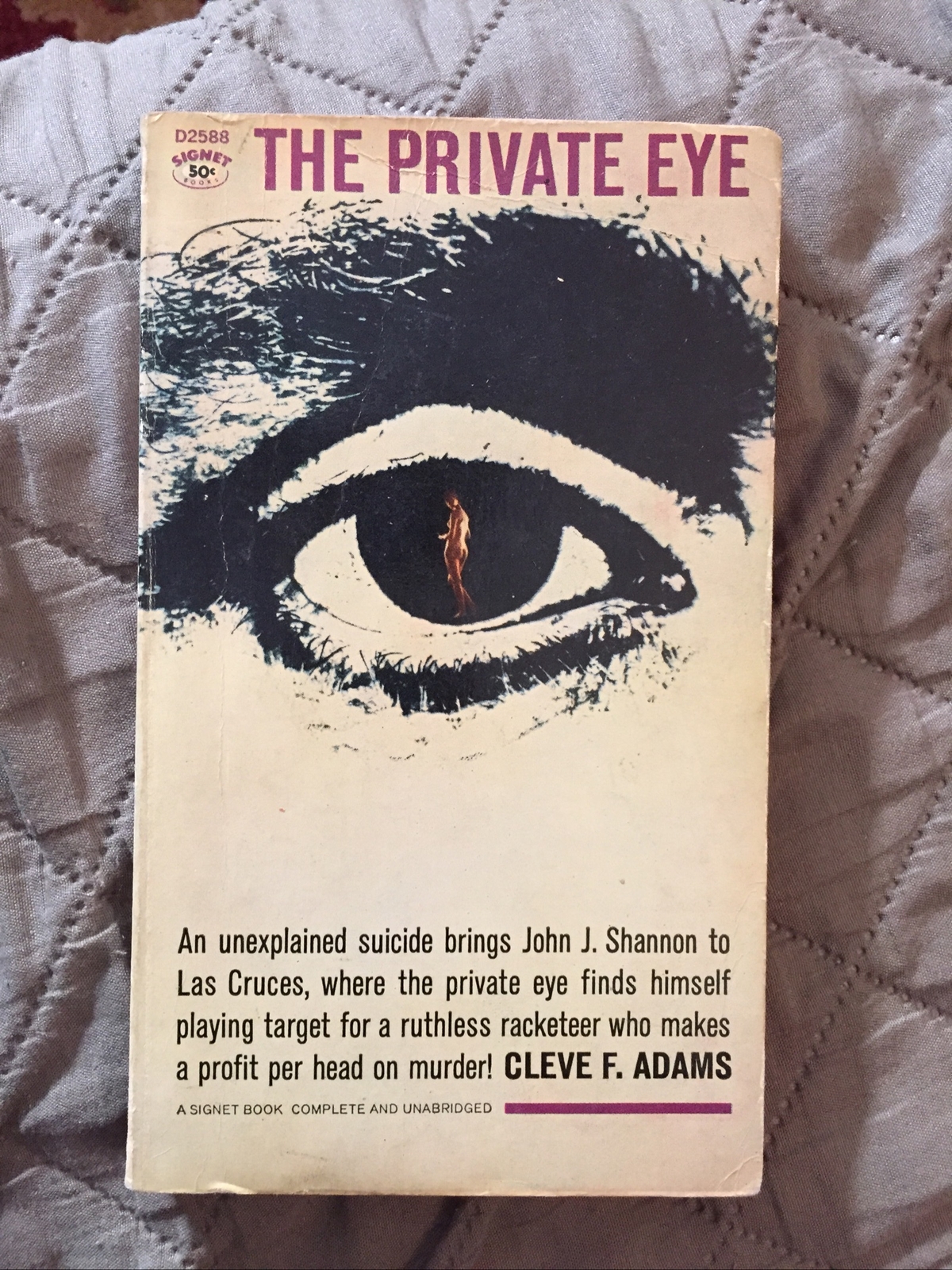 Crime Vintage Pb, The Private Eye by Adams, Signet D2588, 2nd 1964 Canada, VG