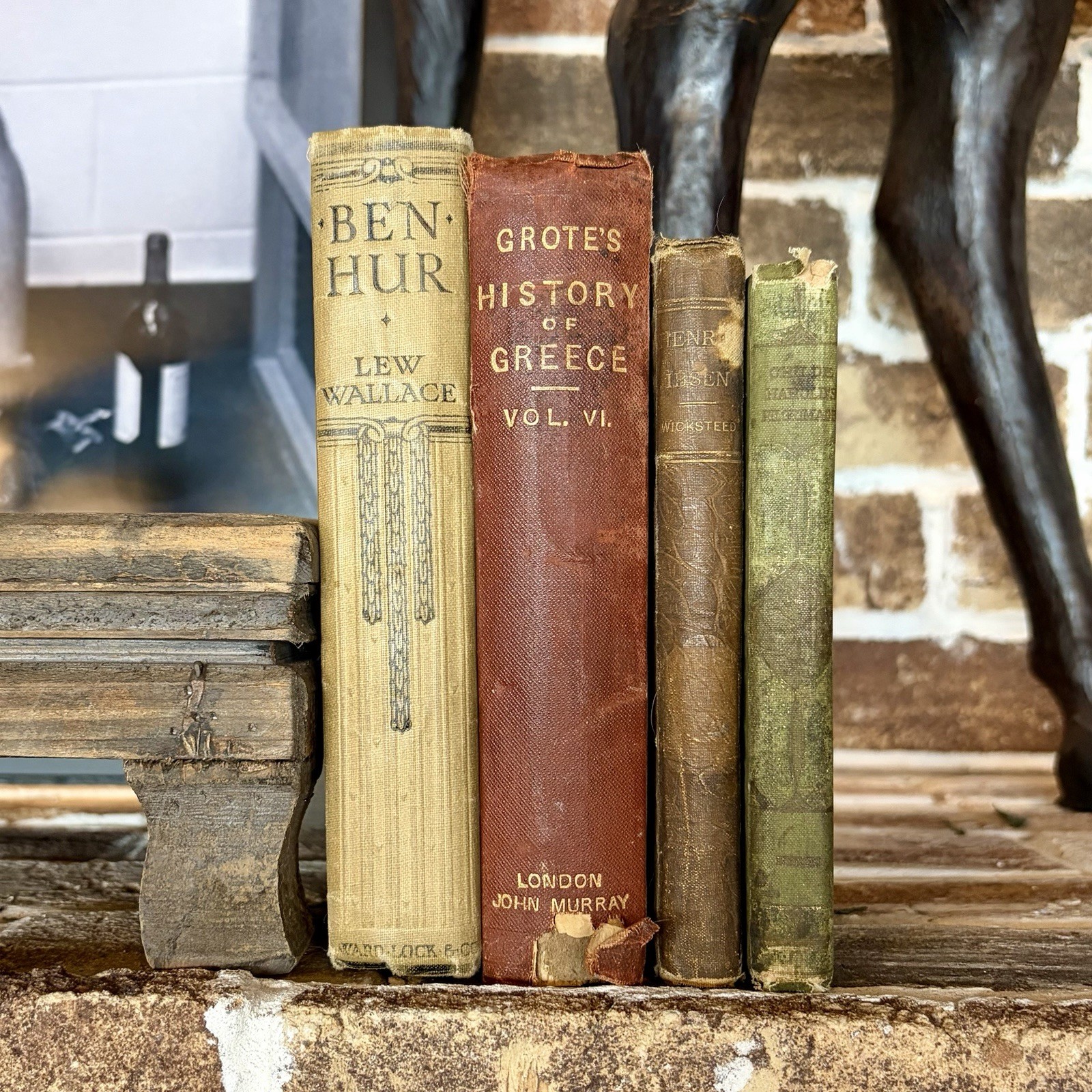 Antique & Vintage Classic Literature Books | Set Of 4 | 1800’s To 1900’s
