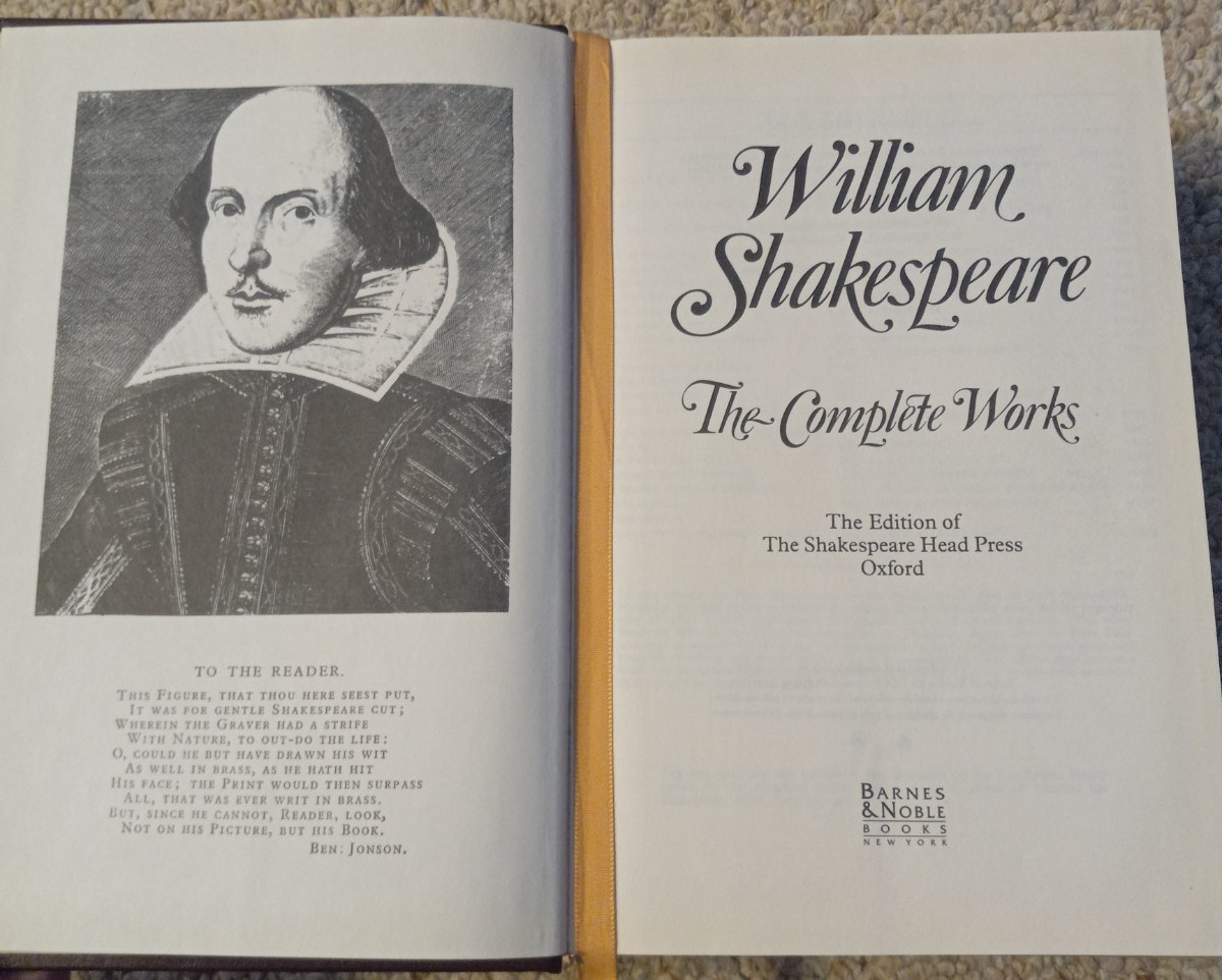 William Shakespeare: The Complete Works HC Barnes & Noble 1994 Leatherbound Gold