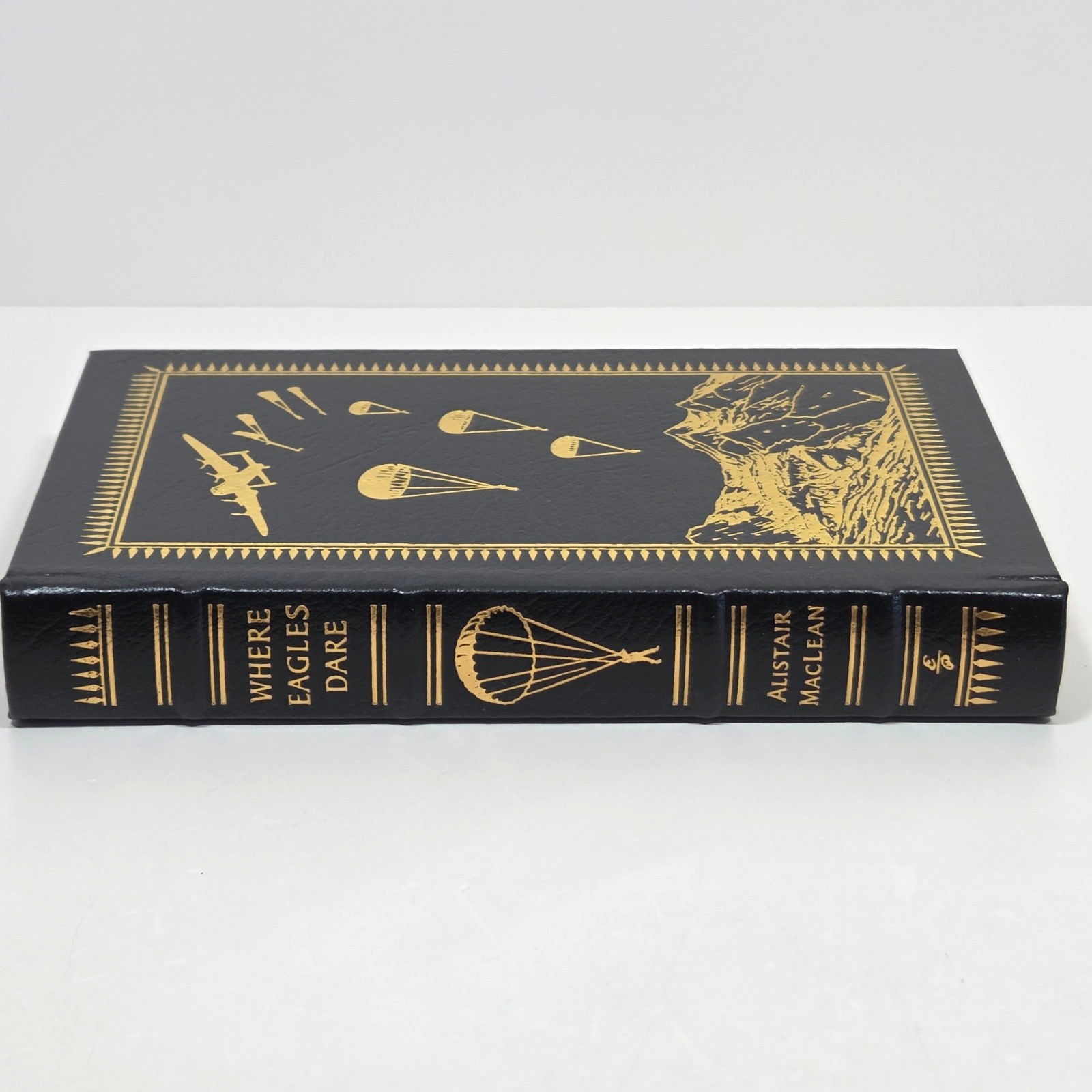 Easton Press Where Eagles Dare MacLean Leather 2015 Readers Choice WWII Fiction