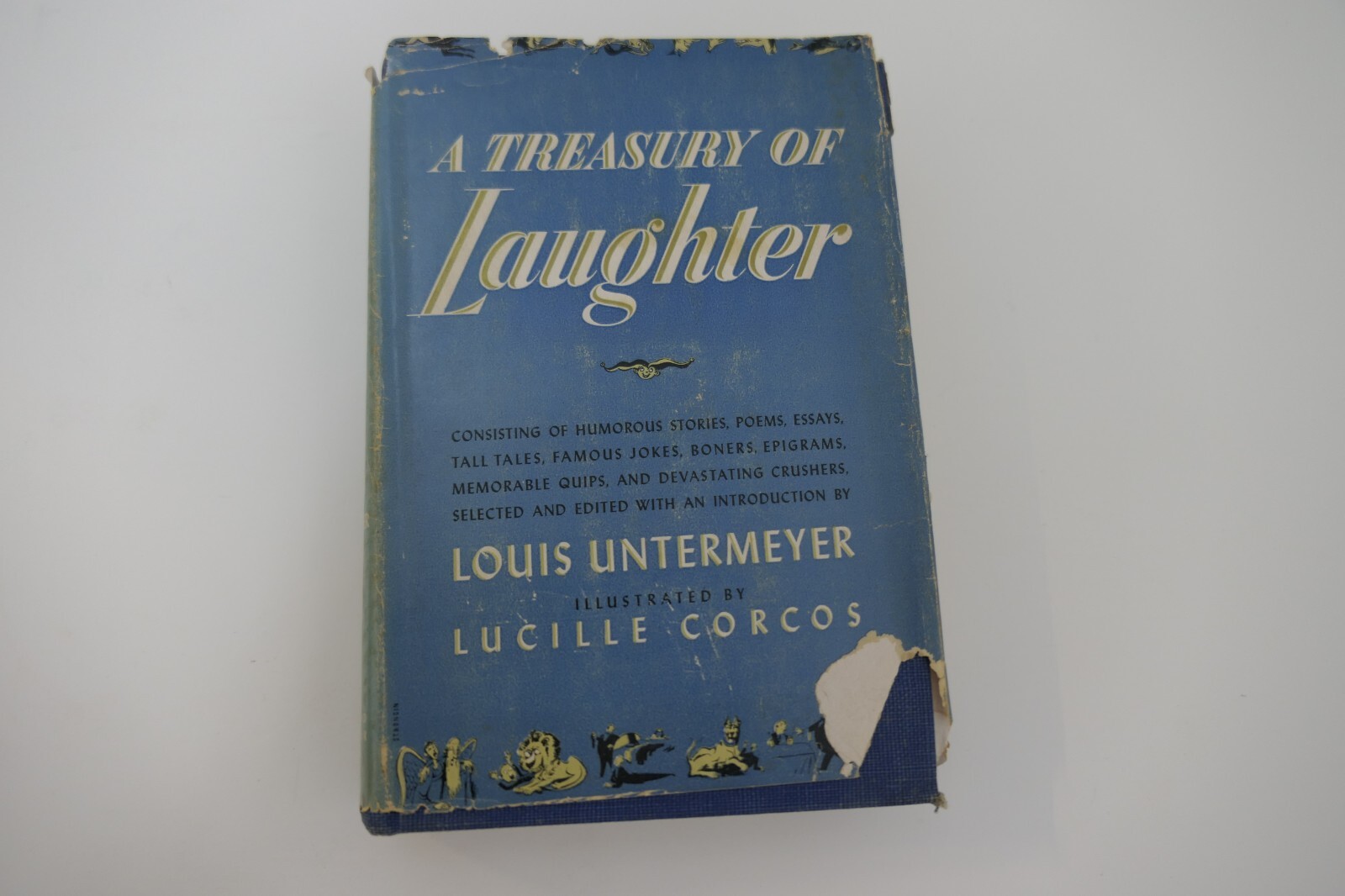 A Treasury of Laughter Louis Untermeyer Illustrated by Lucille Corcos HB