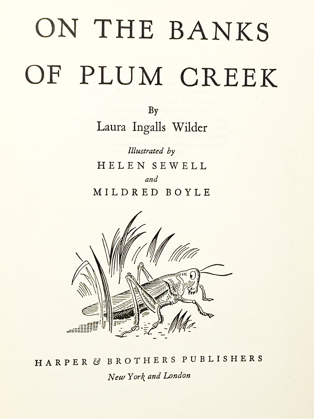 1937 Rare ON THE BANKS OF PLUM CREEK Laura Ingalls Wilder LITTLE HOUSE PRAIRIE