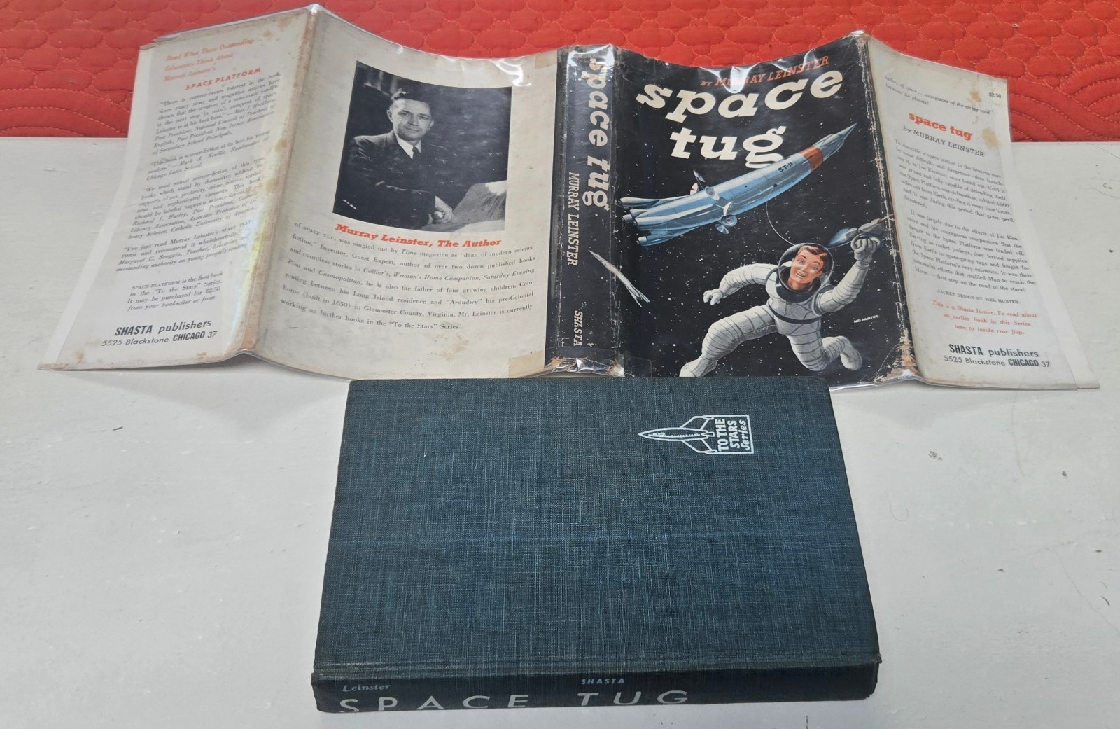 SPACE TUG SIGNED FIRST EDITION MURRAY LEINSTER SCI-FI 1st printing
