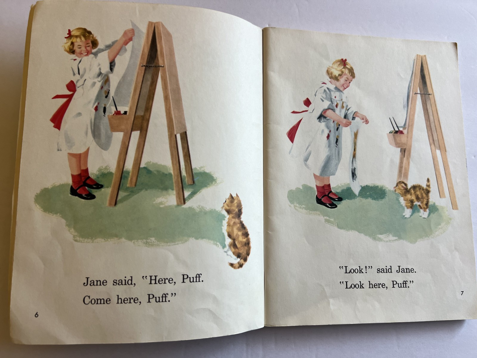 Places We Know Dick and Jane Old School Book Primer 1966