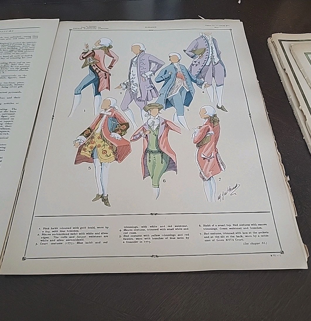 The History of French Masculine Costume Masculine Ideal Perukes And Dress-Coats