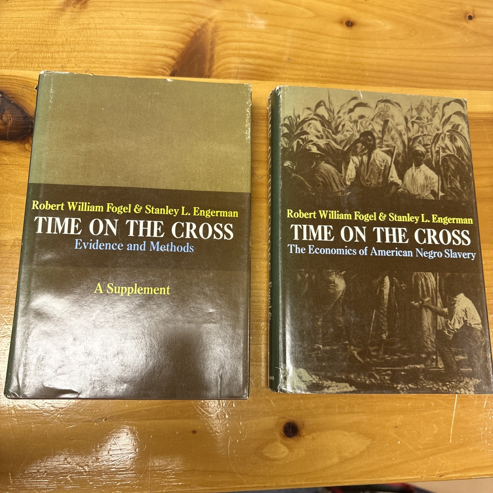Rare 1974 1st Edition: TIME ON THE CROSS Economics of Negro Slavery & Supplement