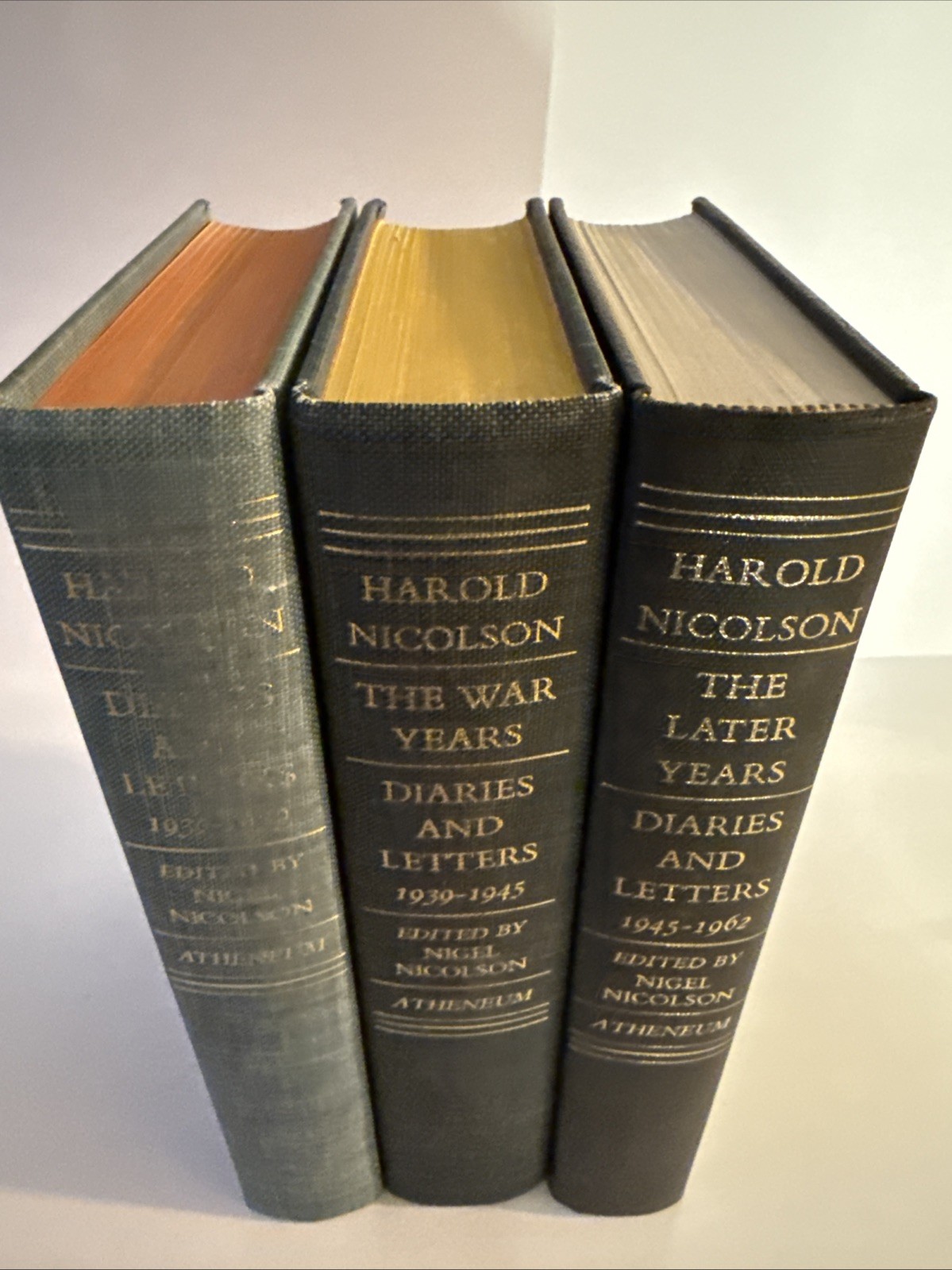 Harold Nicolson Diaries and Letters 3 Vol. Set