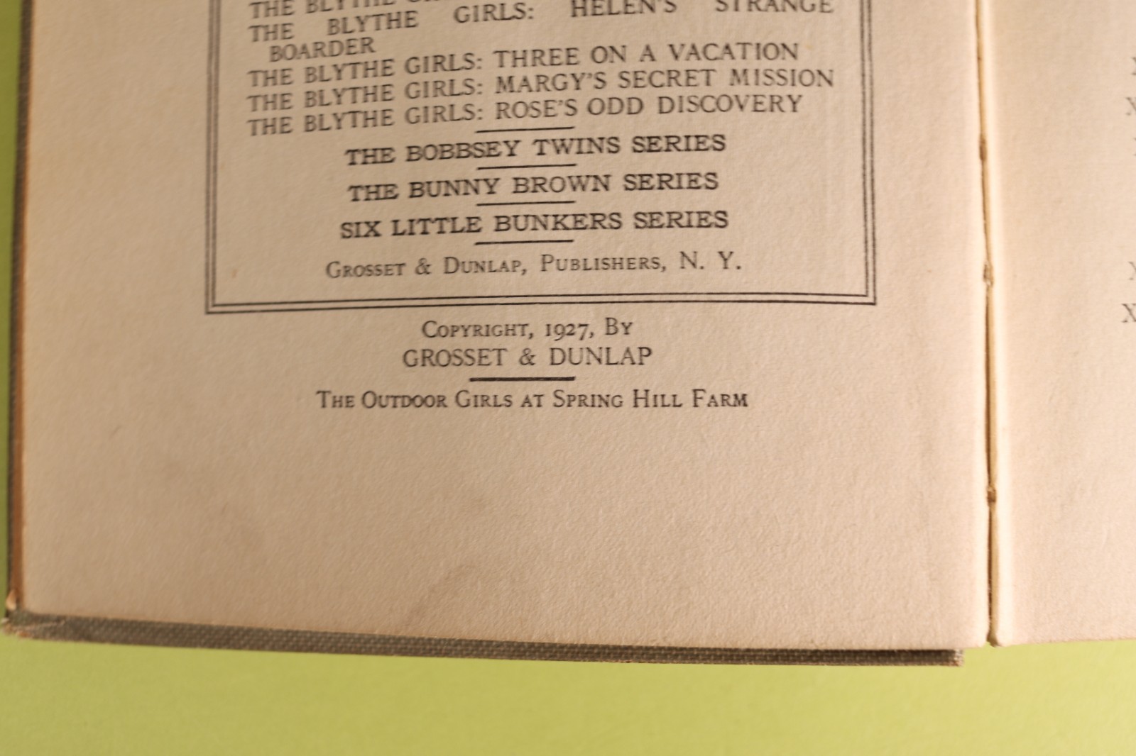 The Outdoor Girls by Laura Lee Hope Antique 1913 – 1927 Hardcover Books Lot of 6
