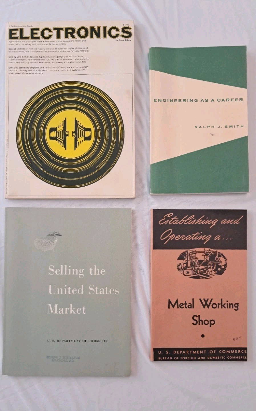 Vintage Trade & Marketing Book Lot Electronics Metal Working Engineer 1940s-50s