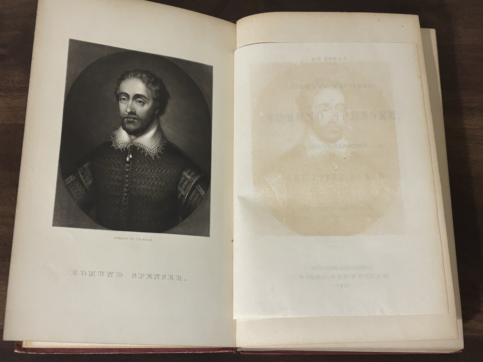 AN ESSAY ON THE LIFE AND WRITINGS OF EDMUND SPENSER by John S. Hart 1847
