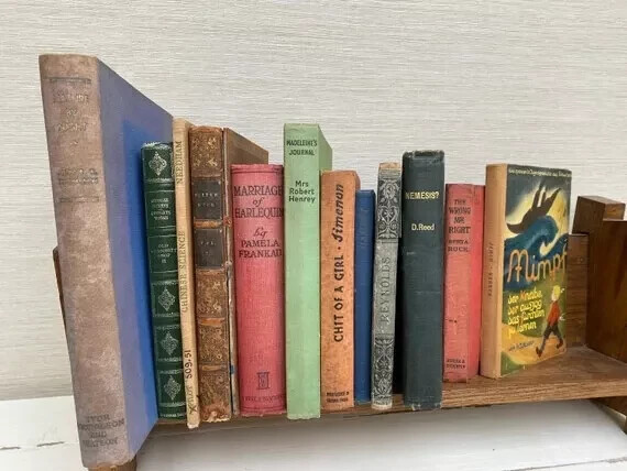 Lot of 12 Vintage Old Rare Antique Hardcover Books – Mixed Color – Random