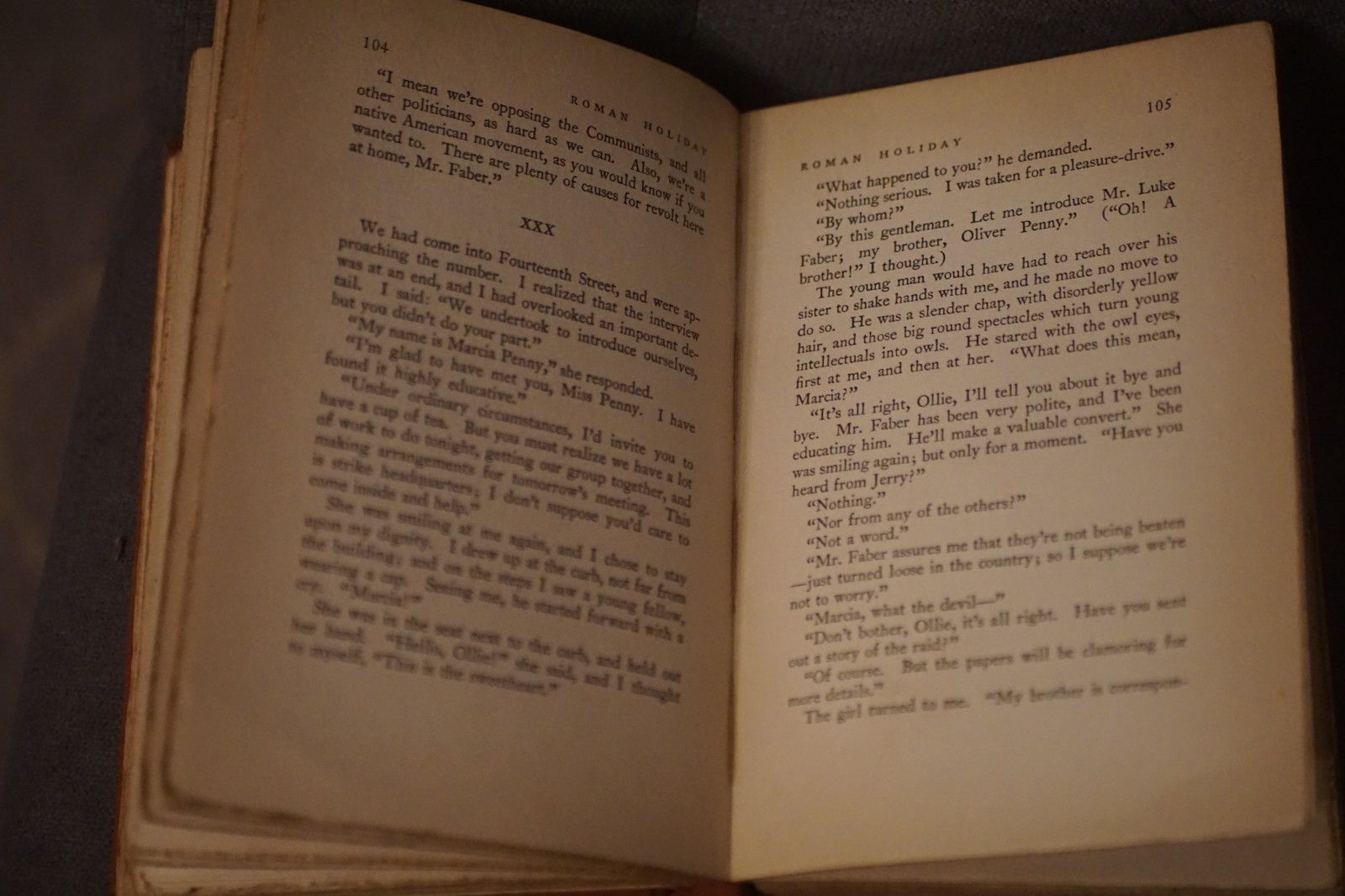 ROMAN HOLIDAY Upton Sinclair 1931 1st Edition Farrar & Rinehart HC