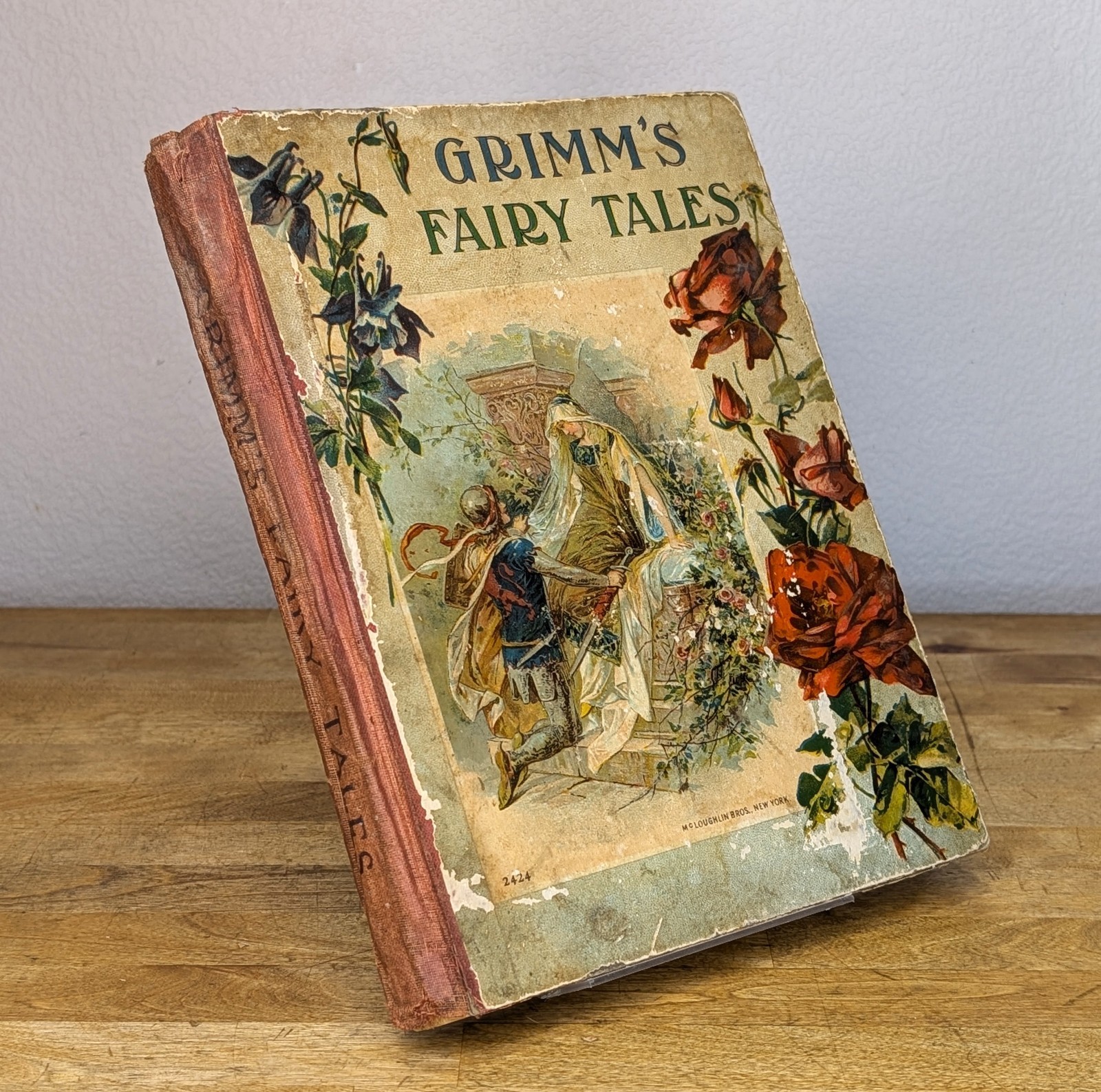 Hardcover McLoughlin Bros. 1903 Grimms Fairy Tales Illustrated Classic Stories
