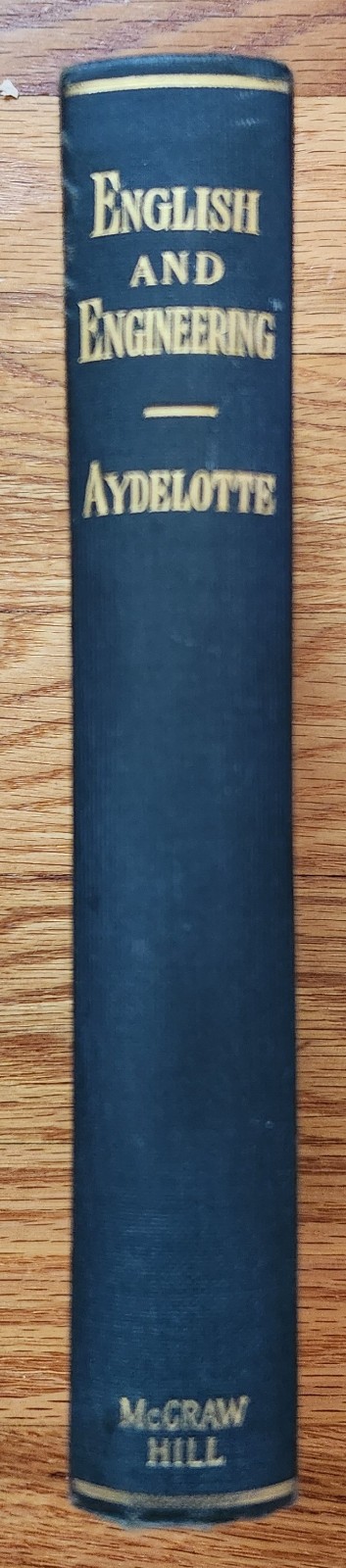 English & Engineering HC Frank Aydelotte 1923 English bk for Engineering Schools