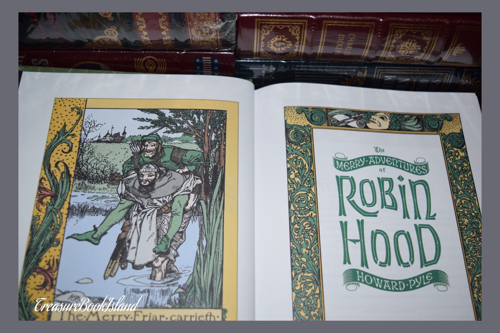 Merry Adventures of Robin Hood by H. Pyle Illustrated New Sealed Leather Bound