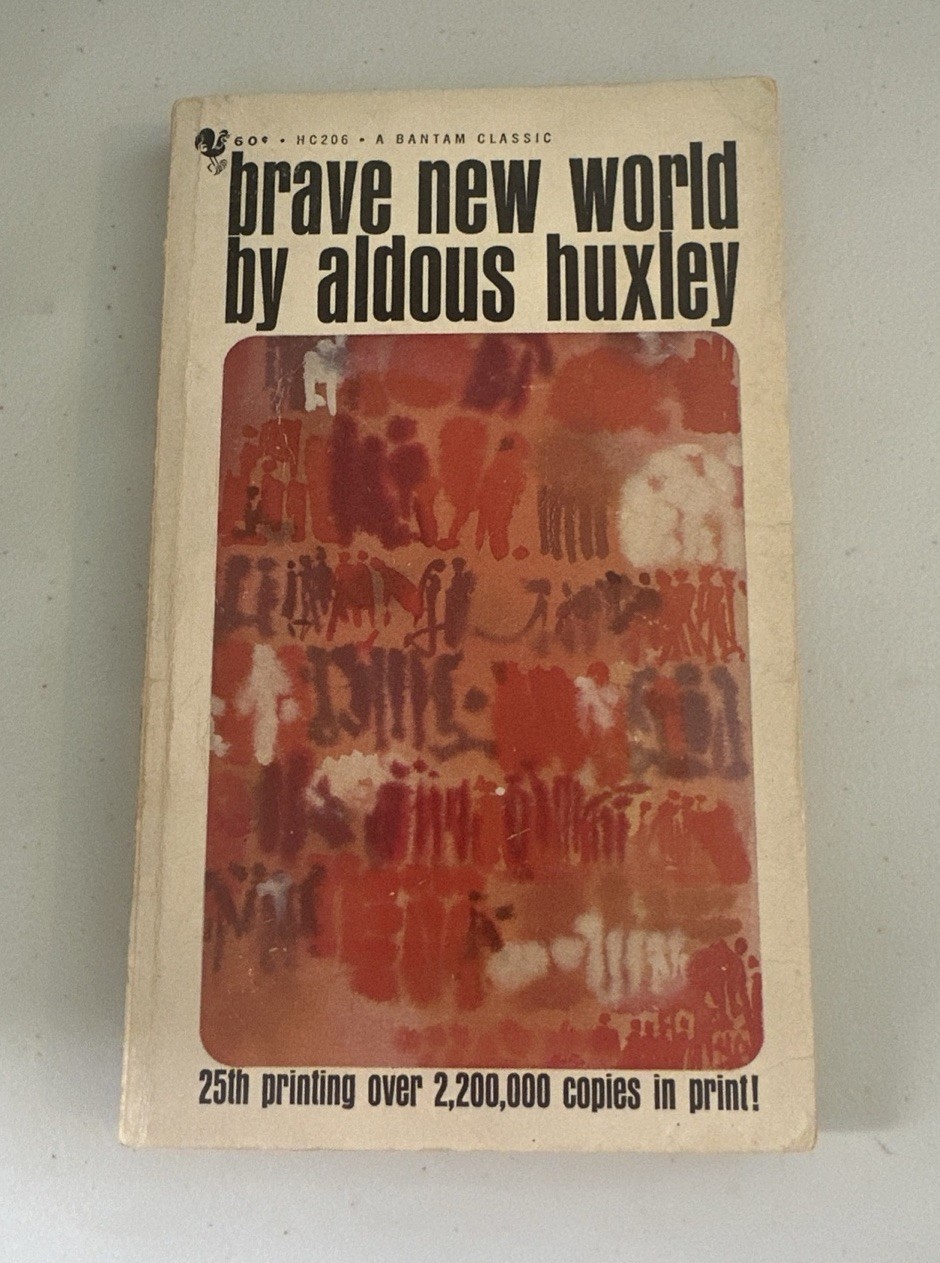 BRAVE NEW WORLD ~ Aldous Huxley VTG 1962 27th Printing Bantam Classic PB Book