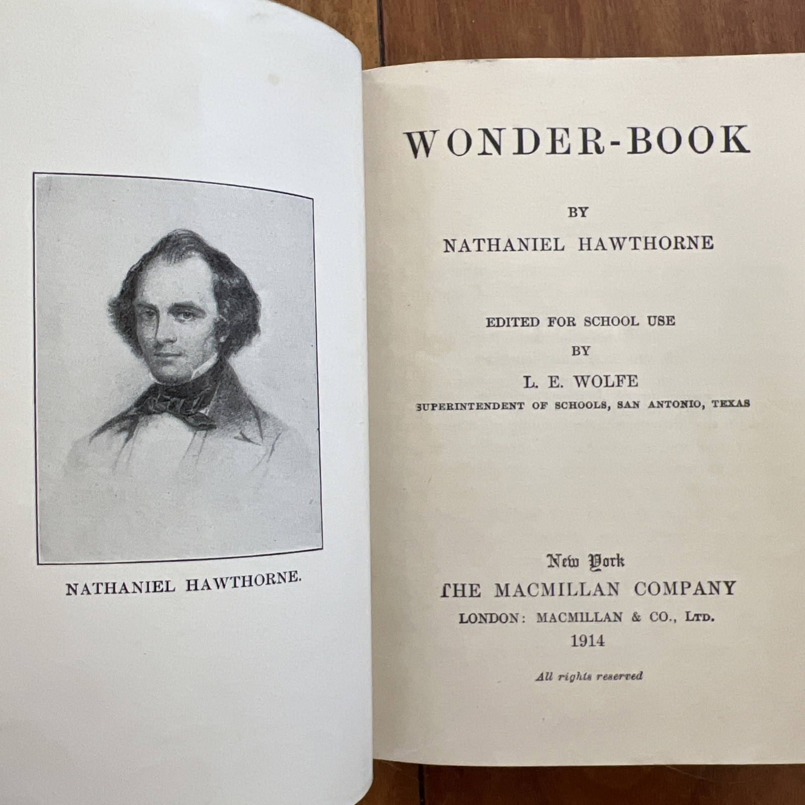 Hawthorne’s Wonder -Book 1908